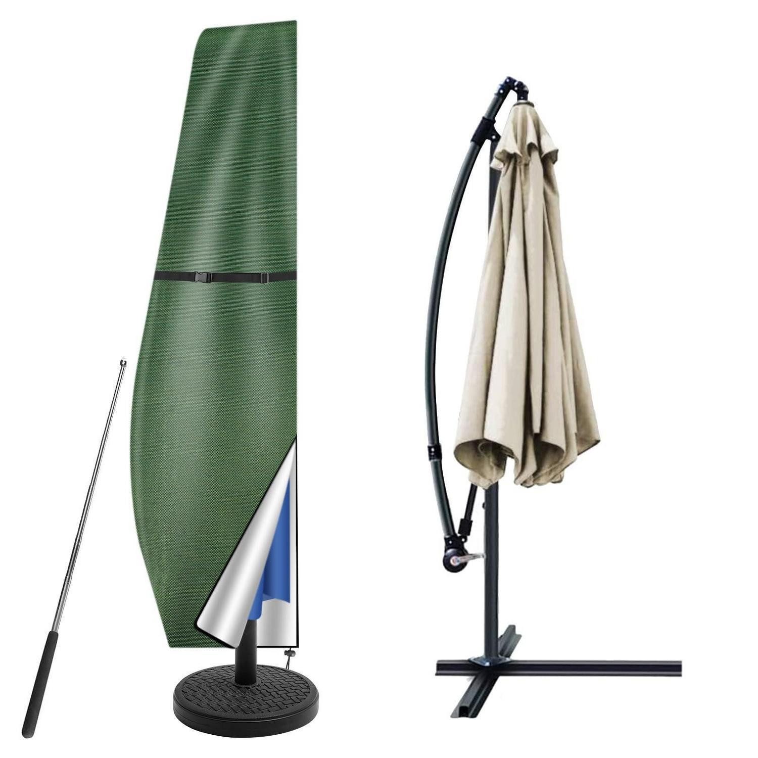 LuxusKollektion Sonnenschirm-Schutzhülle Sonnenschirm Schutzhülle 265cm Grün (1-St)
