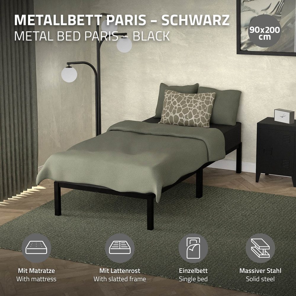 ML-DESIGN Metallbett Bett für Schlafzimmer mit günstig online kaufen