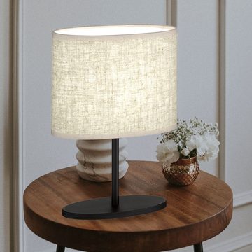 etc-shop Tischleuchte, Leuchtmittel nicht inklusive, Tischleuchten Wohnzimmer Nachttischlampe Leselampe Tischlampe oval