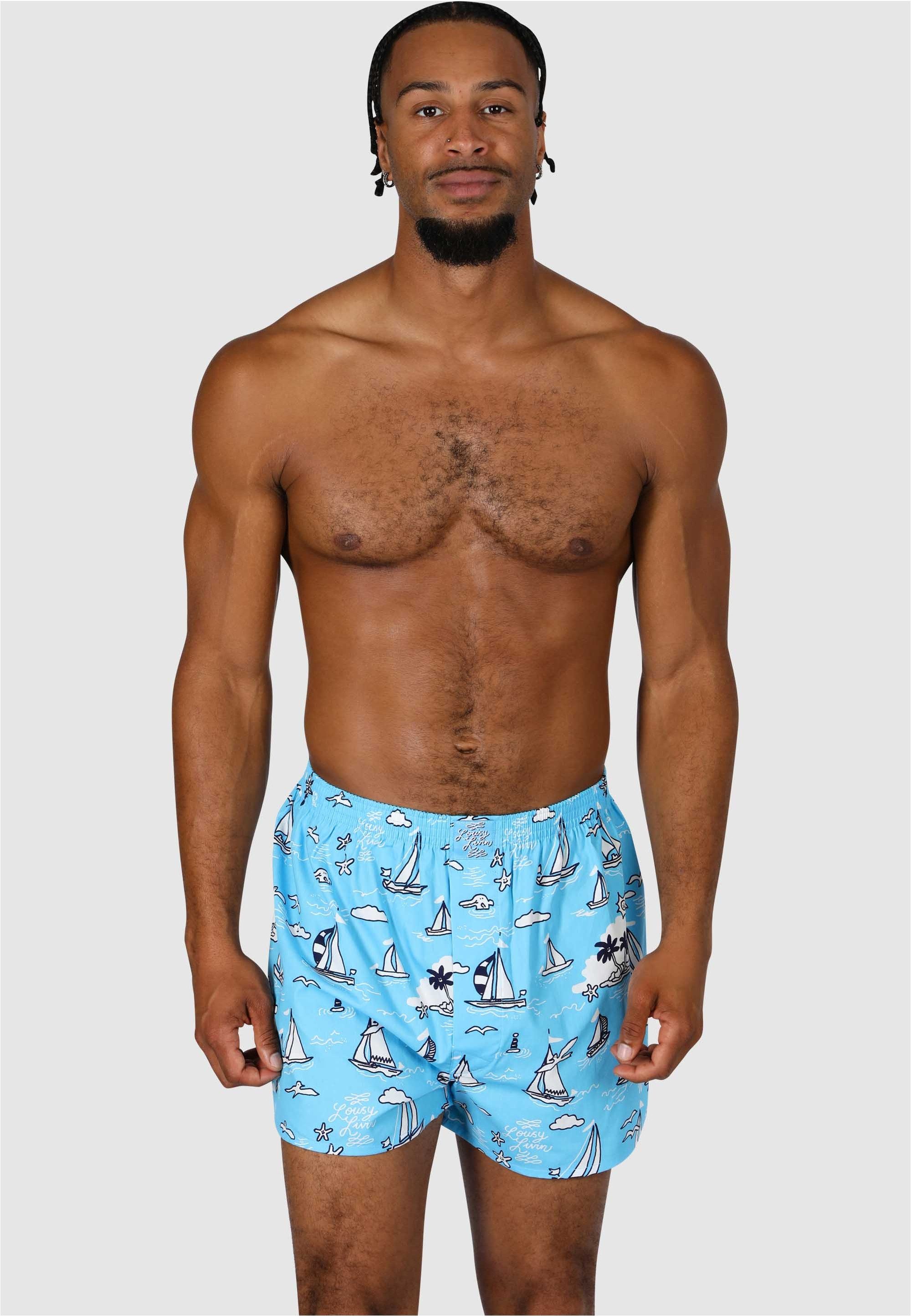 Lousy Livin Boxershorts Boats & Ducks (2-St) mit lässigen Allover-Prints