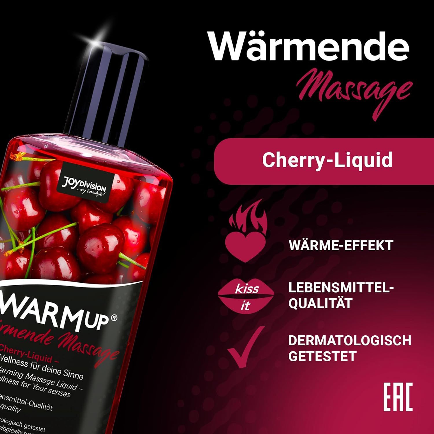 JOYDIVISION Massageöl WARMup, das ölfreie Massageliquid, Fett-und ölfreies Liquid, wie ein Massageöl