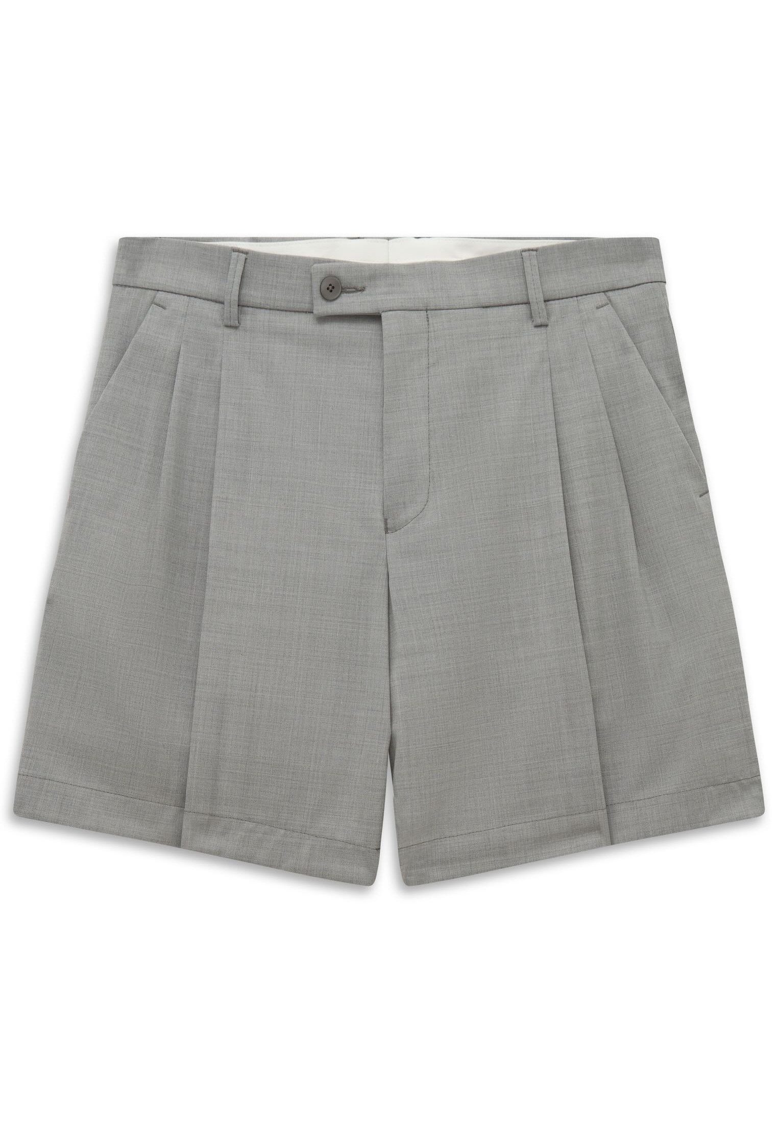 bugatti Shorts Loose Fit aus Woll-Baumwoll-Mix mit Struktur