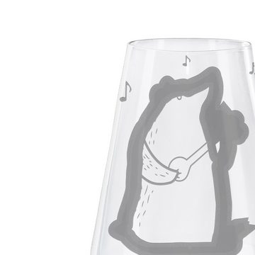 Mr. & Mrs. Panda Weißweinglas Bär Lied - Transparent - Geschenk, Weinglas mit Gravur, Weinglas, Ted, Premium Glas, Premium Gravur