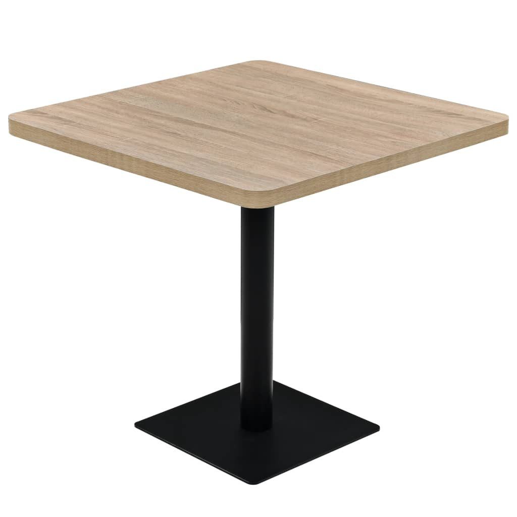 furnicato Bistrotisch Eleganter 80 x 80 x 75 cm in Eichenoptik (1-St)