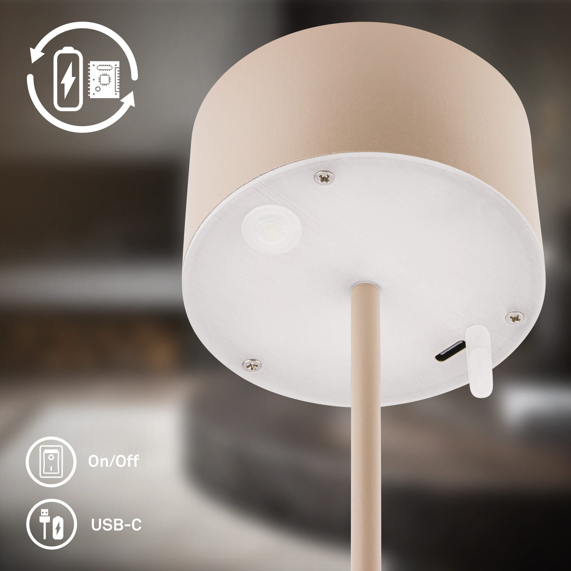 Briloner Leuchten LED Außen-Tischleuchte KLIRA 7629011 – Bild 4 von 5