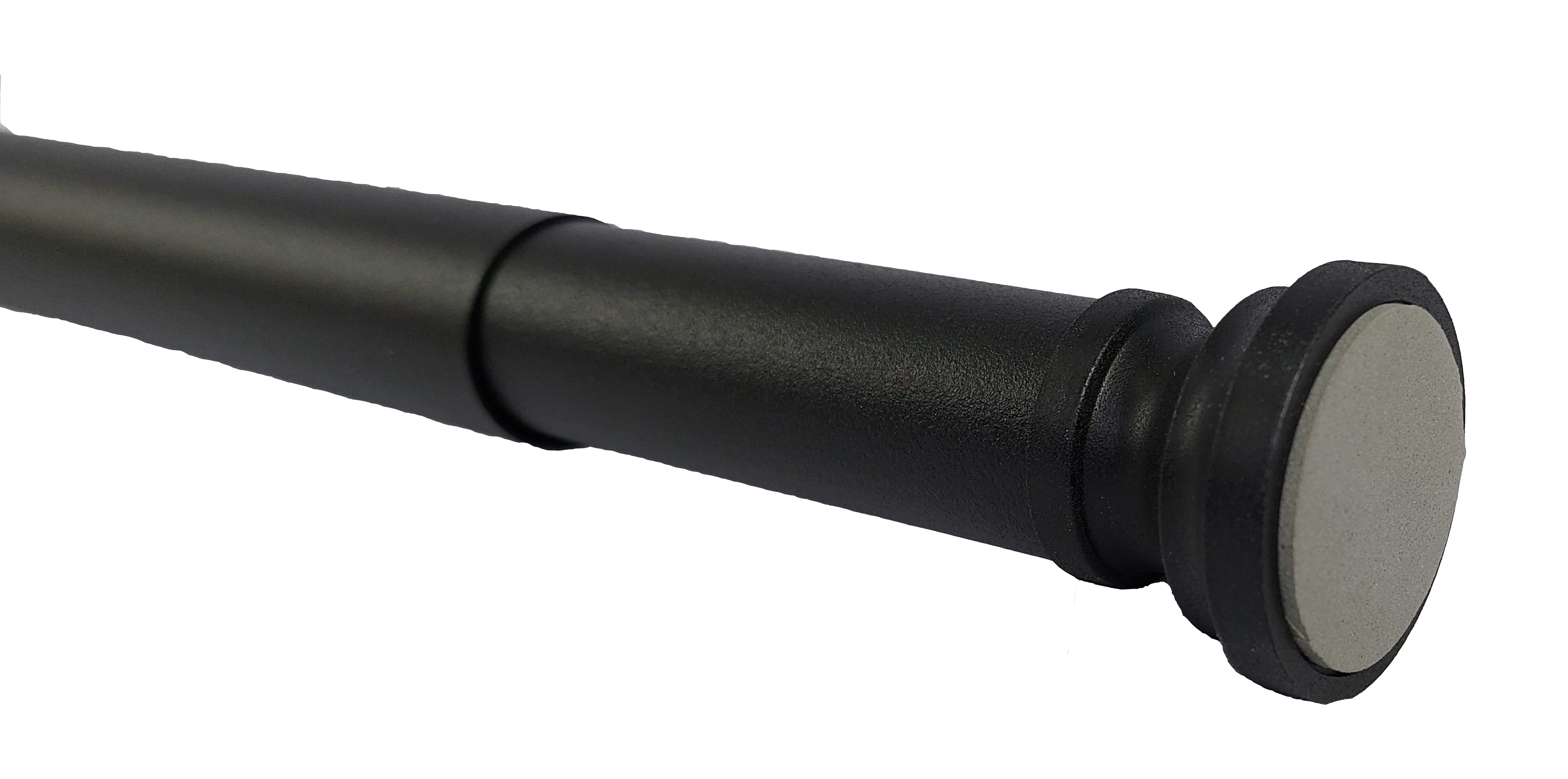 Ekershop Duschvorhangstange Alu Schwarz Matt Duschstange 125 - 220 cm Teles günstig online kaufen