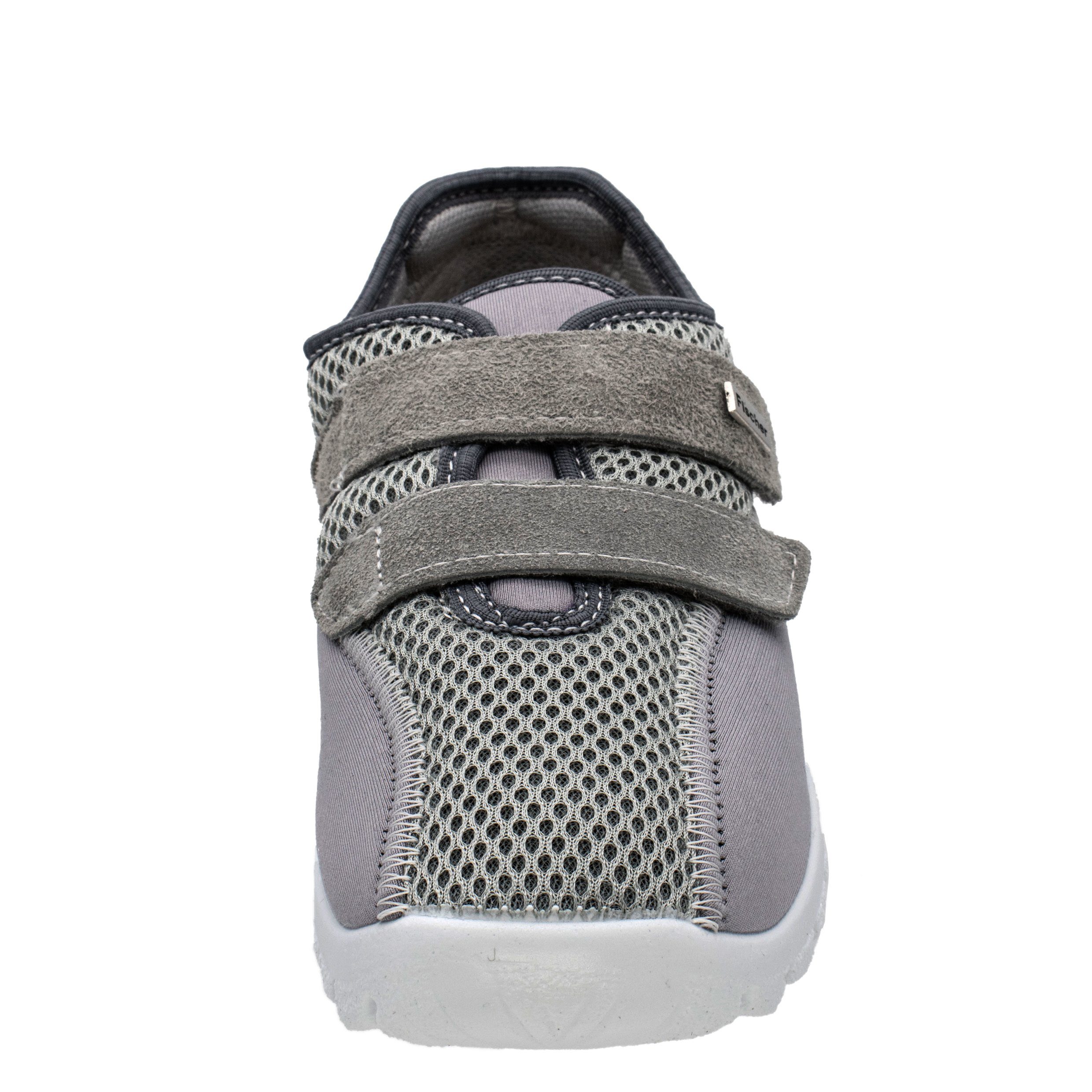 Microtex, Mesh, Klettschuh Weite grau aus H Ortho Fischer-Markenschuh Aktiv