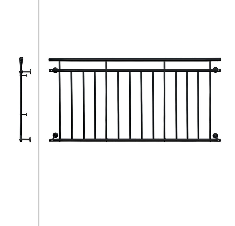 Thumbnail - ECD Germany Brüstungsgeländer Französischer Balkon Balkongeländer Balkongitter Fenstergitter, Fenstergitter mit 14 Fülls...