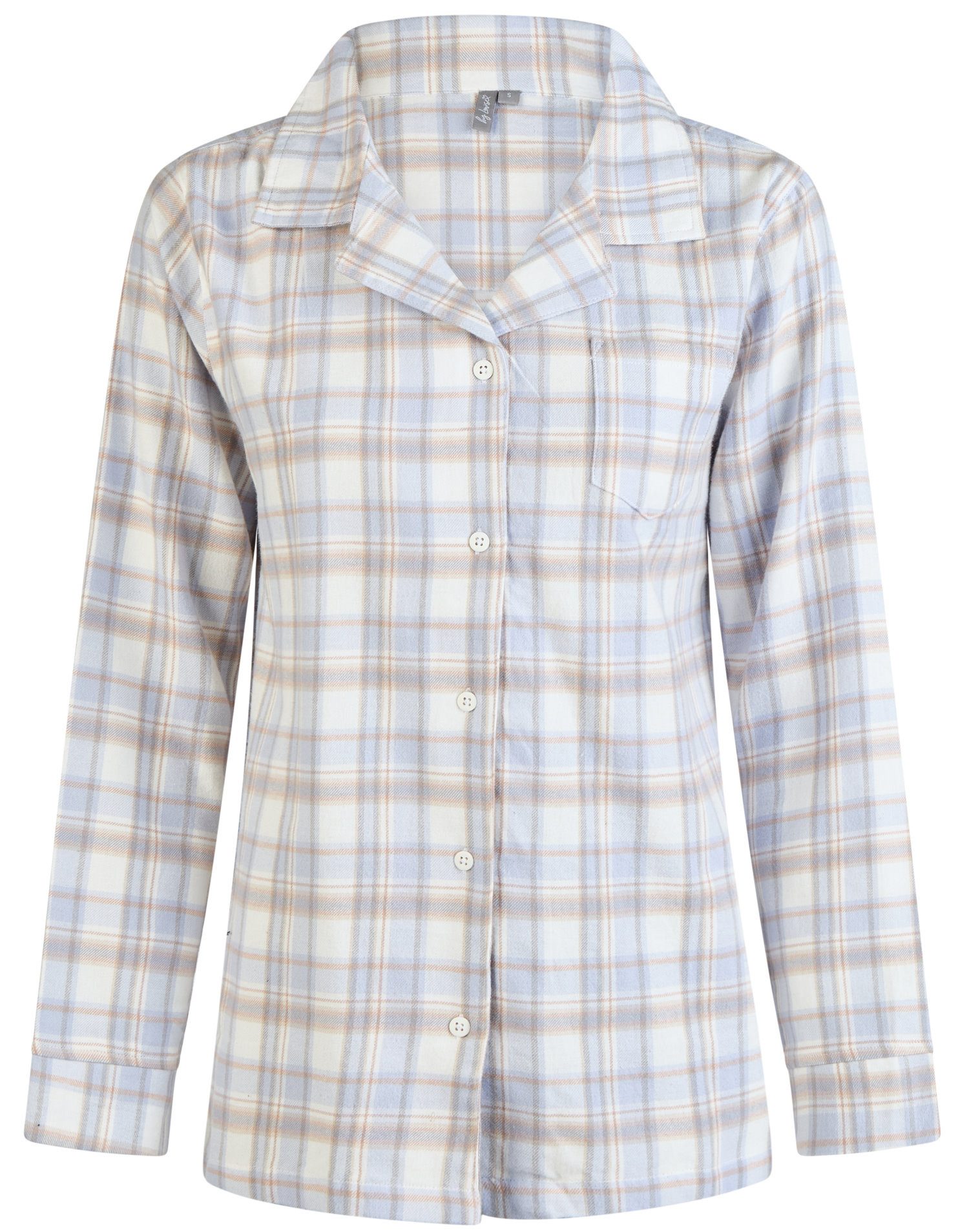 By Louise Schlafanzug Damen Flanell Pyjama (2 tlg) Baumwolle günstig online kaufen