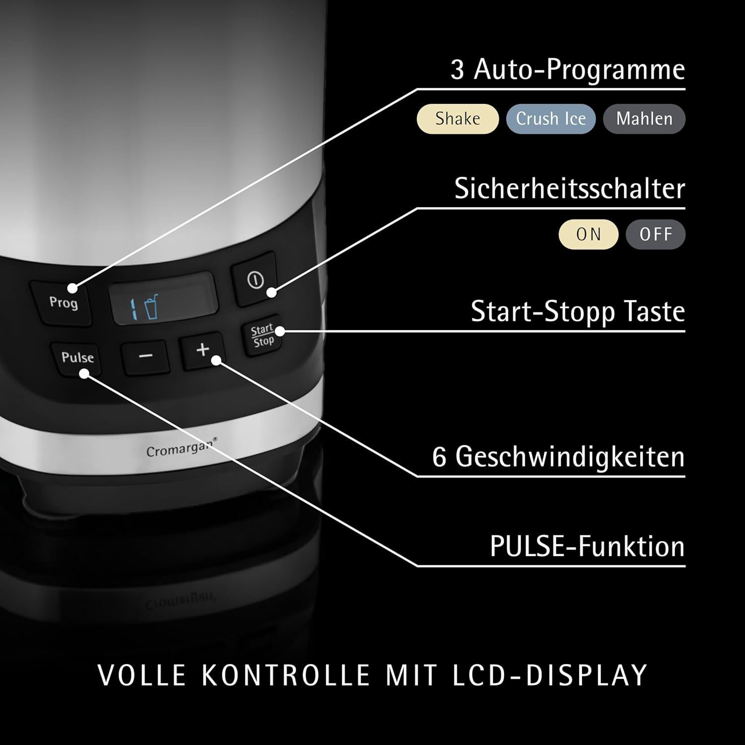 WMF Standmixer KULT Pro Multifunktionsmixer, 1200 W
