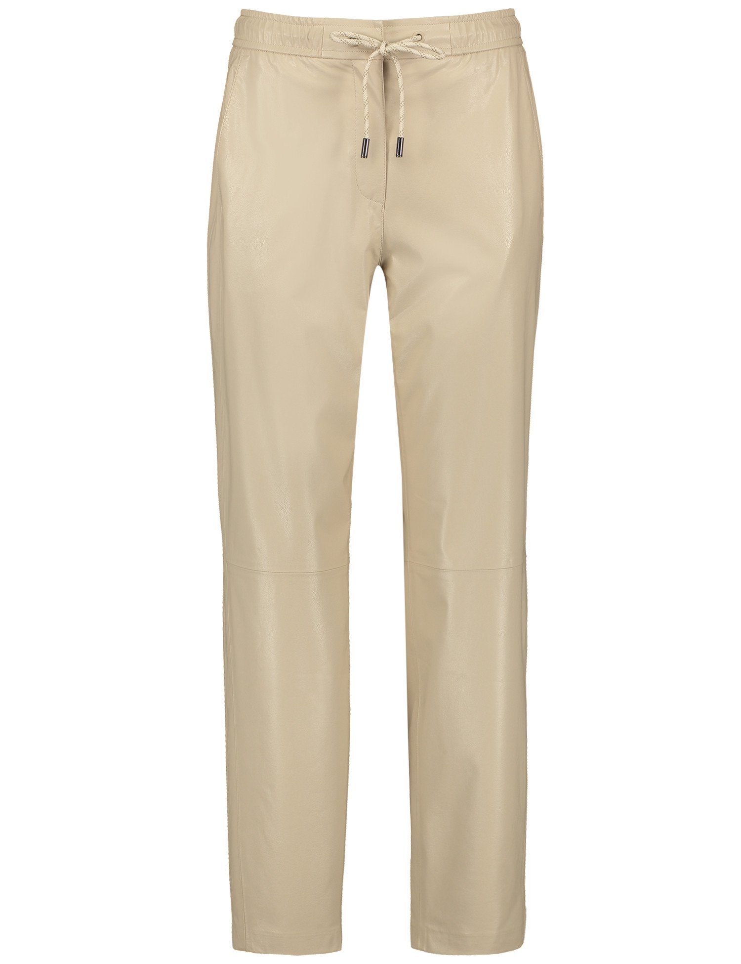 GERRY WEBER 5-Pocket-Hose Jogpants in Lederoptik