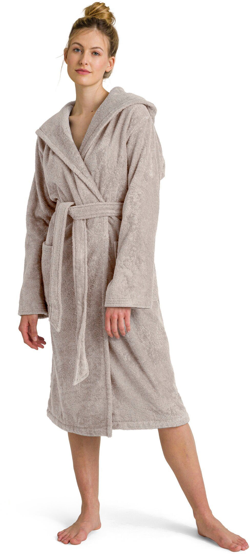 Möve Unisex-Bademantel Superwuschel Kapuze, ideal für Sauna & Spa, Hotelbad günstig online kaufen