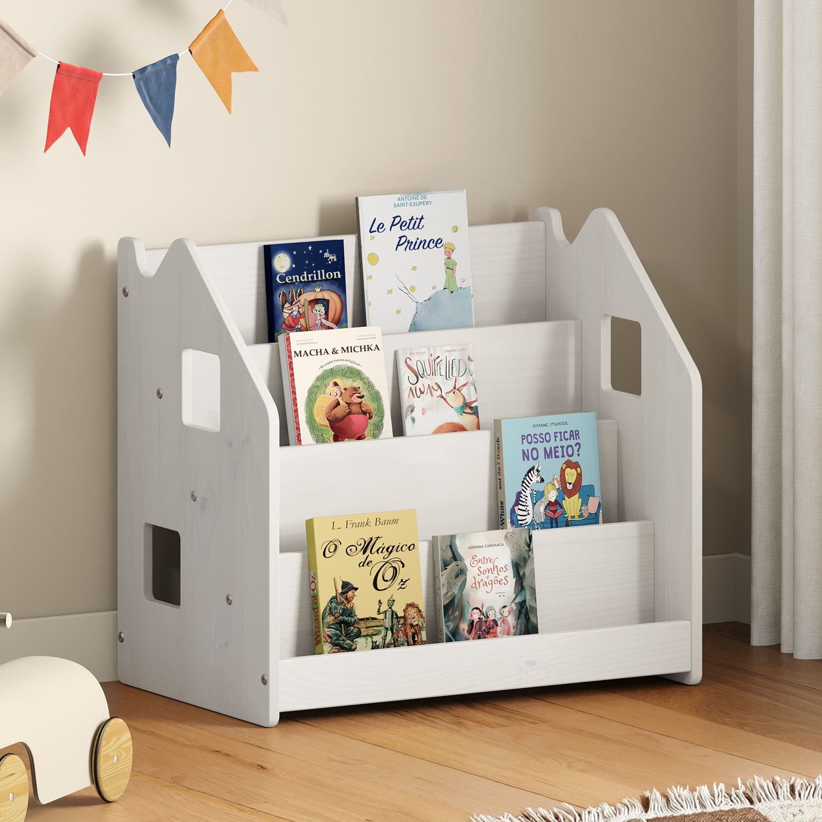 IDIMEX Kinderregal BRUNO, Bücherregal Montessori Kinderregal Kinderzimmer R günstig online kaufen