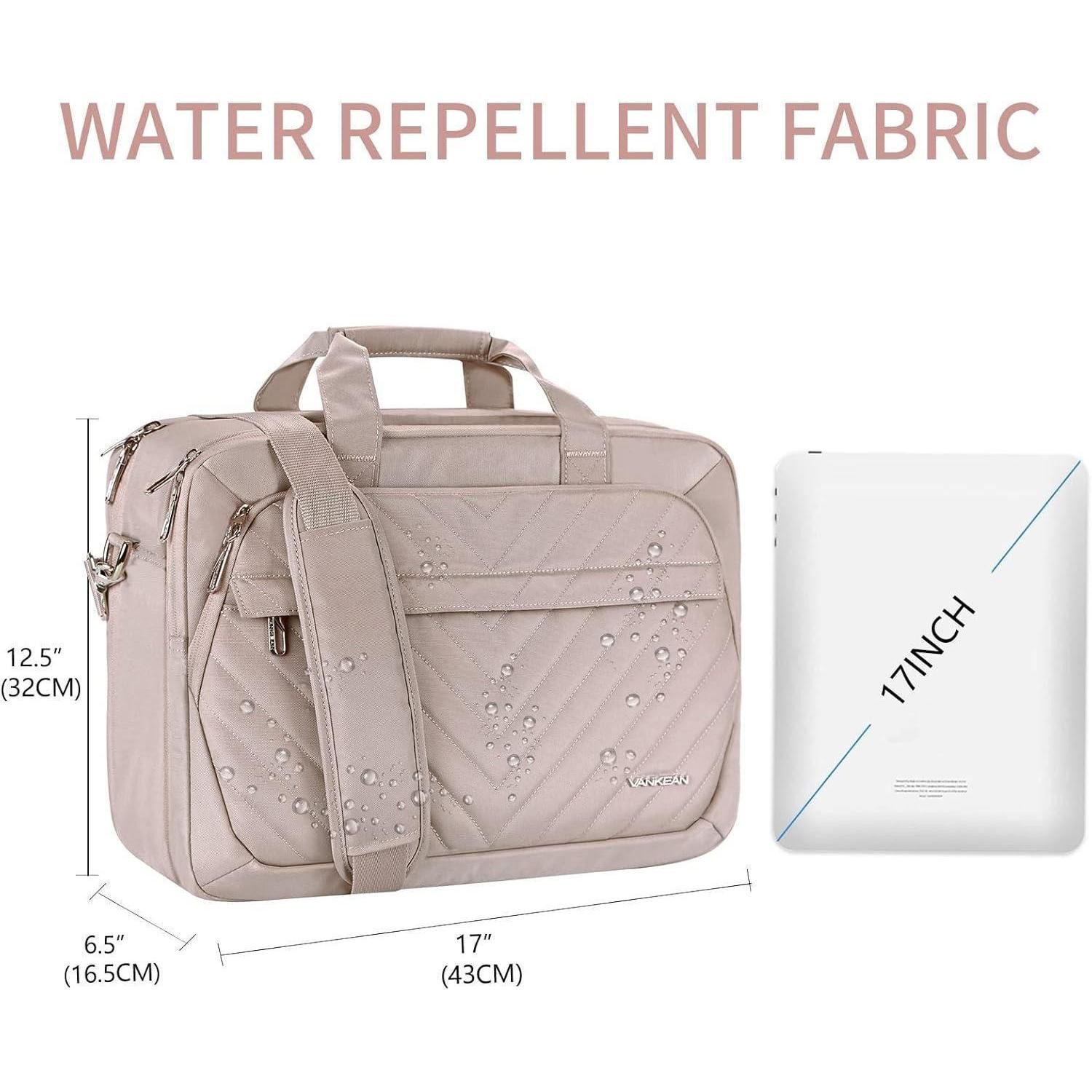 LuxusKollektion Laptoptasche 17 Zoll Laptoptasche Damen Mode TSA-freundlich wasserabweisend RFID
