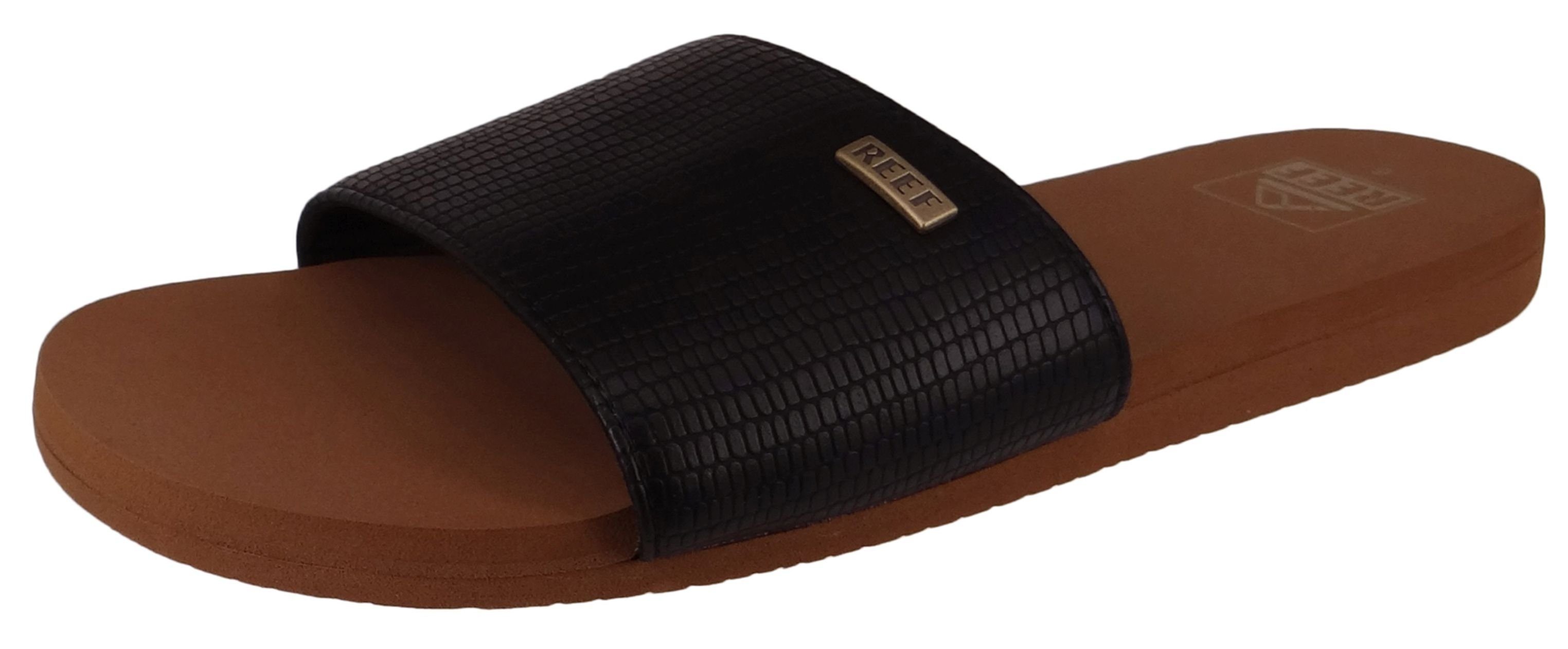 Reef CJ0258 Bliss Nights Slide Black/Tan Sandale