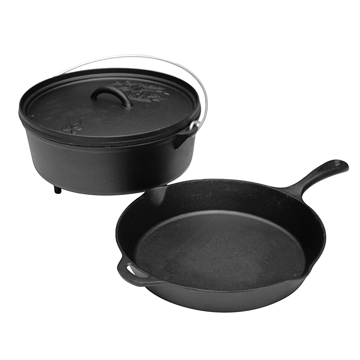 Camp Chef Grilltopf Camp Chef Classic Dutch Oven SDO-12 + Cast Iron Pfanne 30 cm + Deckel