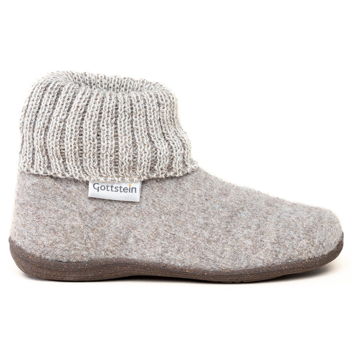 Gottstein Alpine Boot RU Hüttenschuhe (1-tlg) Hüttenschuh - Hausschuh mit optimaler Passform, Wasserfeste Sohle