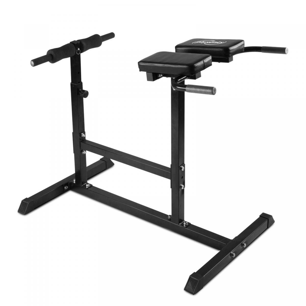Physionics Rückentrainer Hyperextension Rückentrainer - 5-stufig höhenverstellbar, 200 kg | Rückentrainer