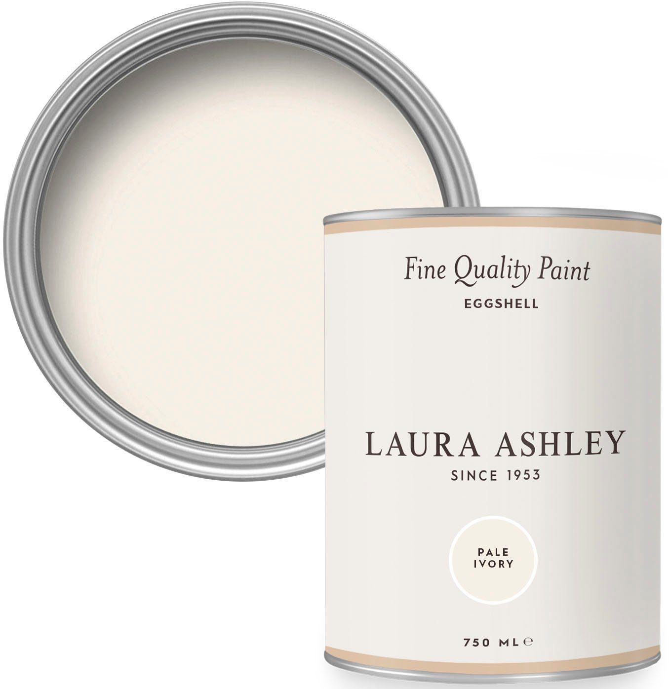 LAURA ASHLEY Lack Eggshell, Low VOC (Nachhaltig), 750 ml pale ivory