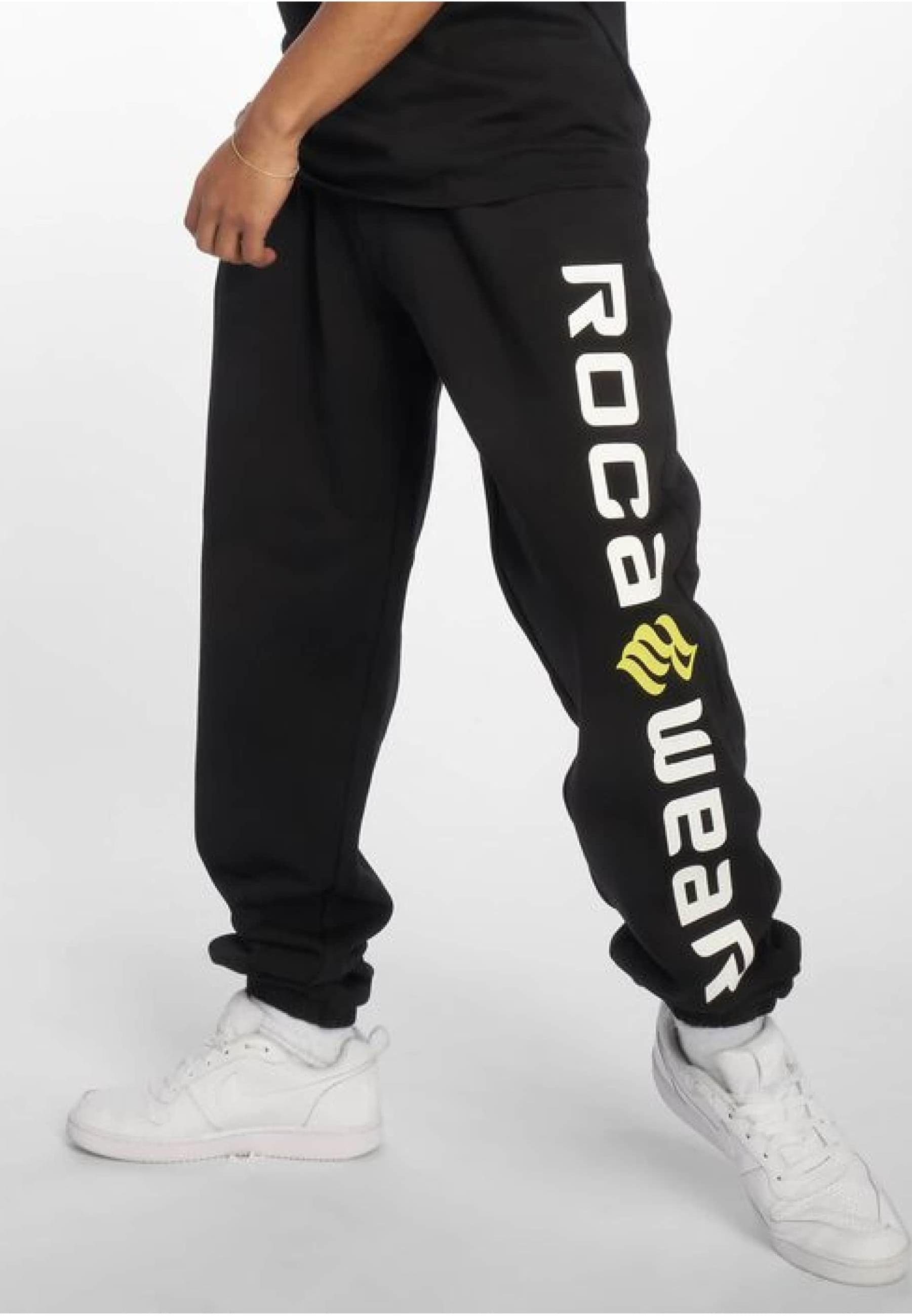 black/lime Herren Stoffhose Fleece Rocawear Rocawear Basic Pants (1-tlg)