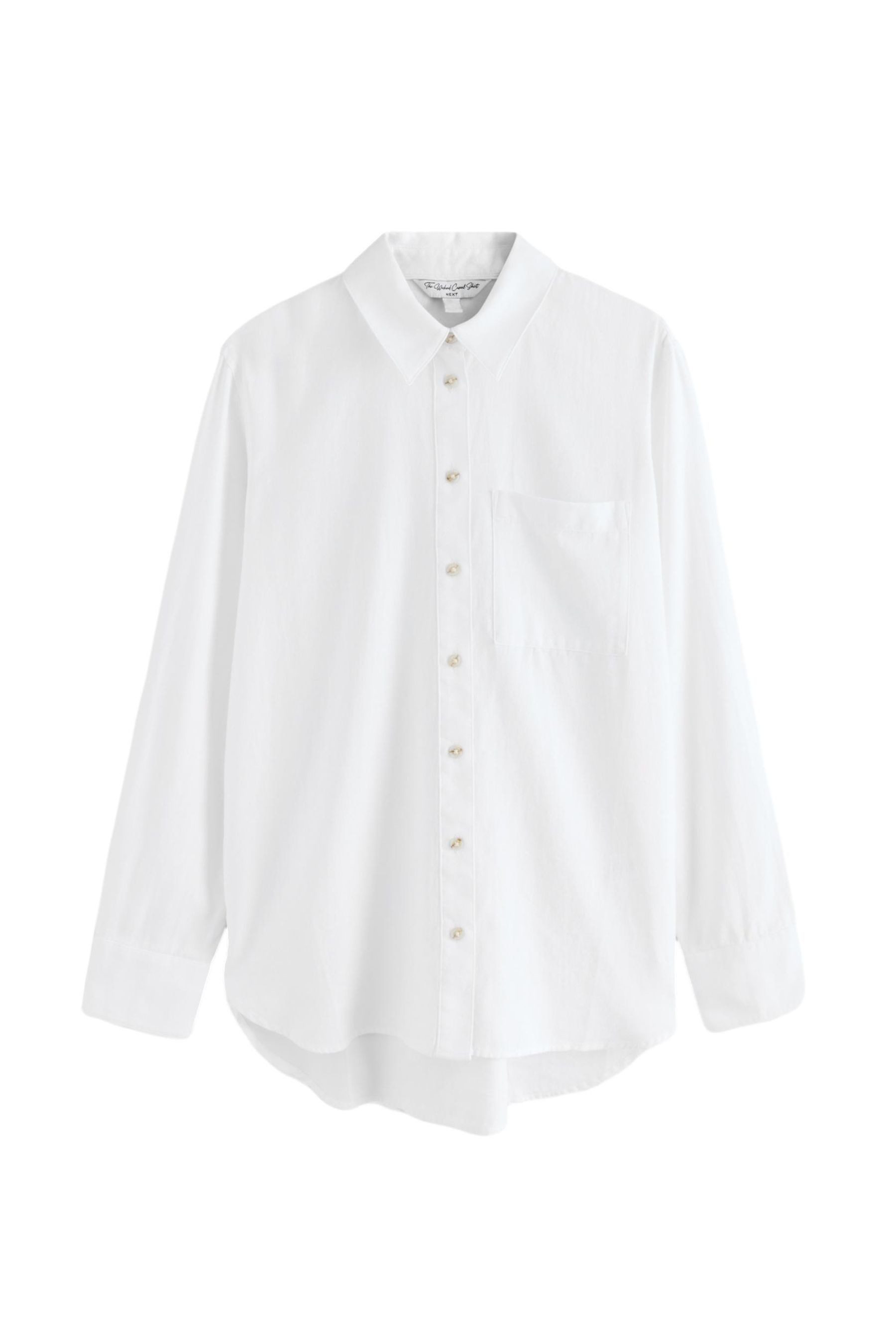 Next Langarmhemd Relaxed Langarm-Hemd 100 % Baumwolle (1-tlg) günstig online kaufen