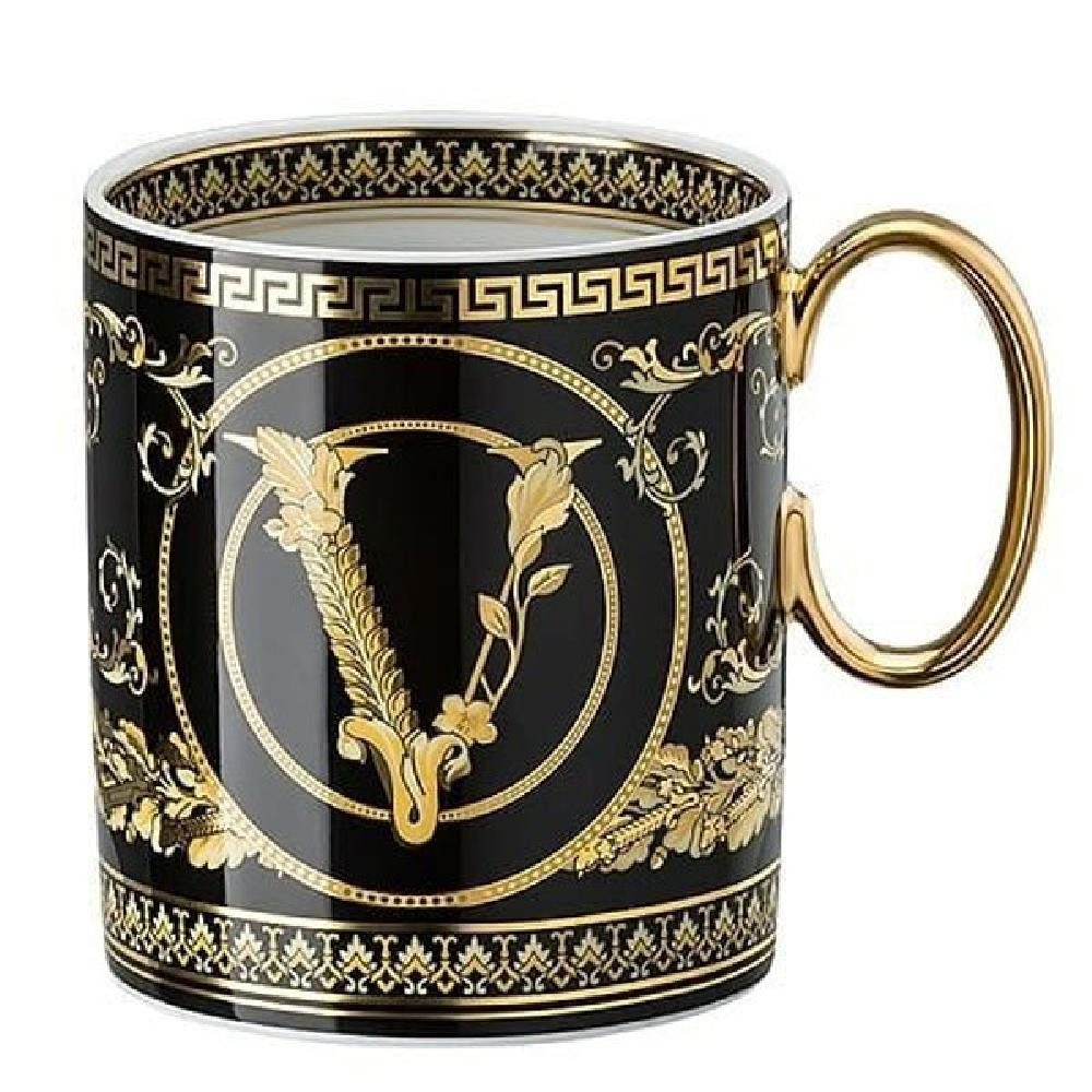 Versace Tasse by Rosenthal Henkelbecher Baroque Nero