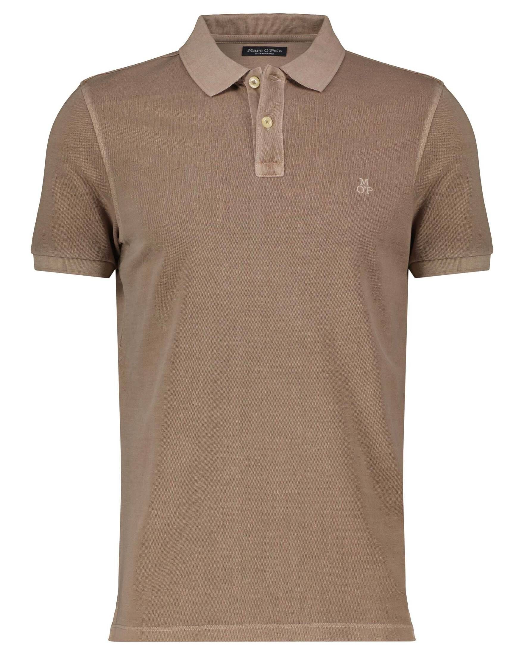 Marc O'Polo (25) Poloshirt Herren braun Poloshirt (1-tlg)