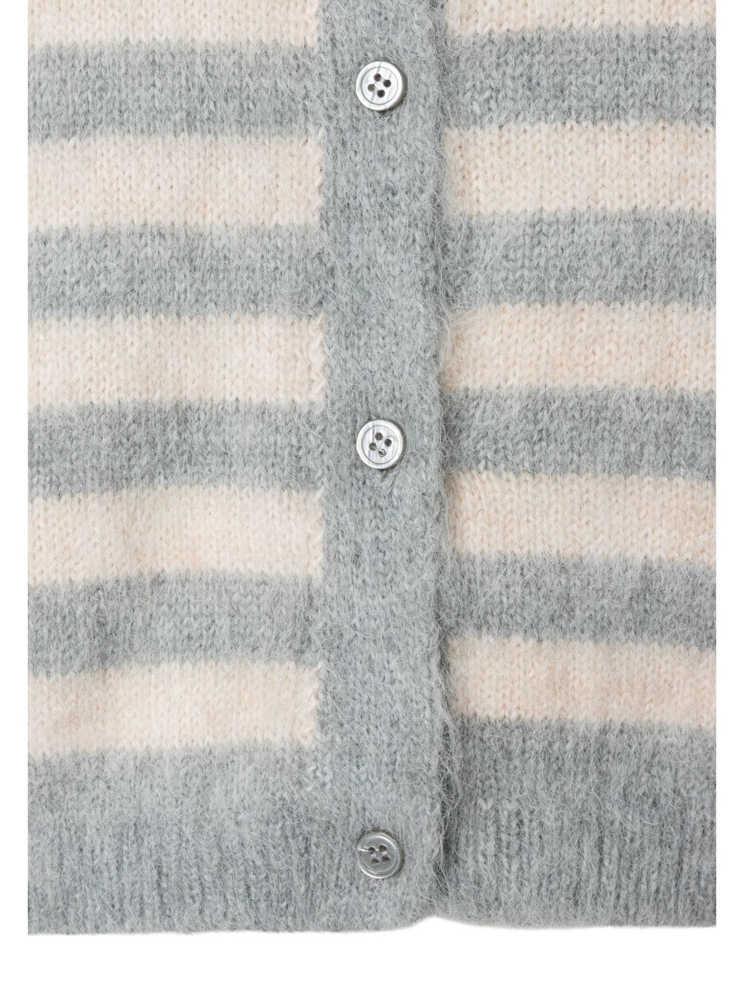 MORE&MORE Strickjacke kurze, haarige Flauschstrickjacke
