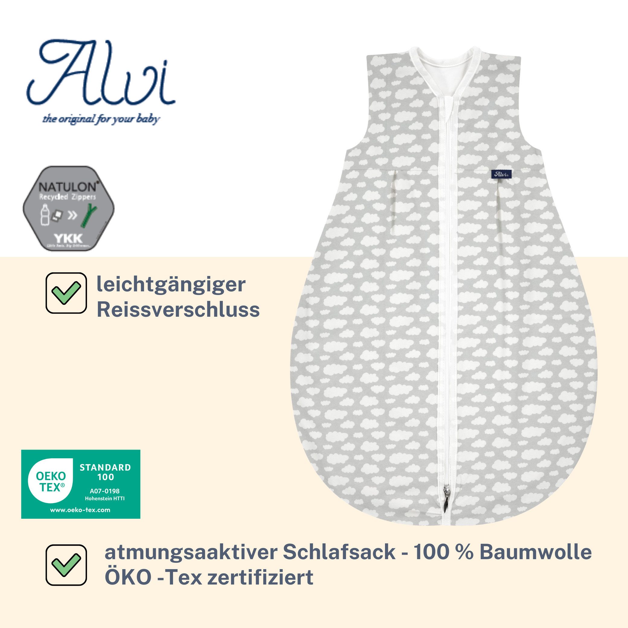 Alvi® Babyschlafsack Mäxchen Sommer Schlafsack light Exclusiv