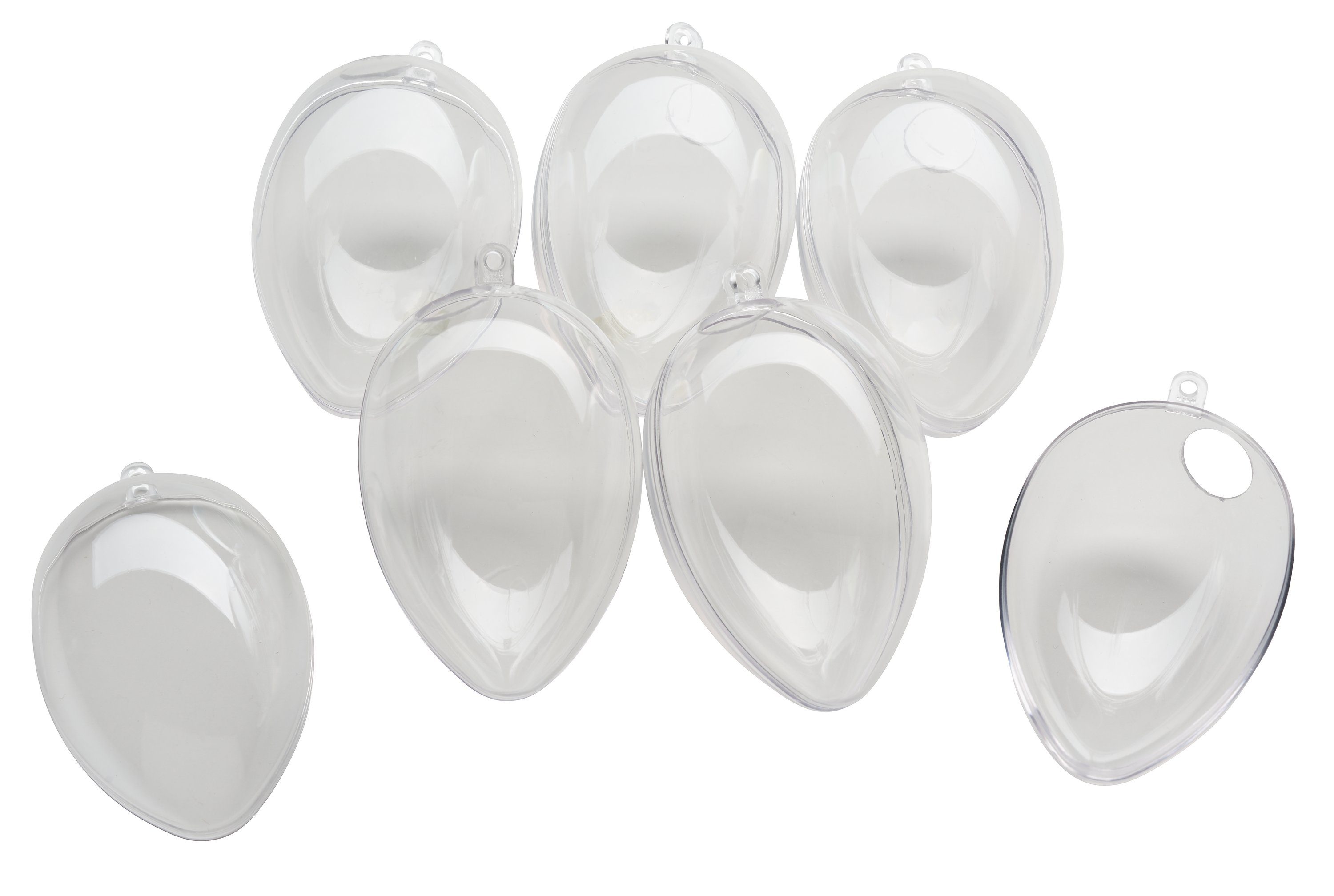 VBS Osterei Acryl-Eier mit Bohrung (6 St), 6er-Pack