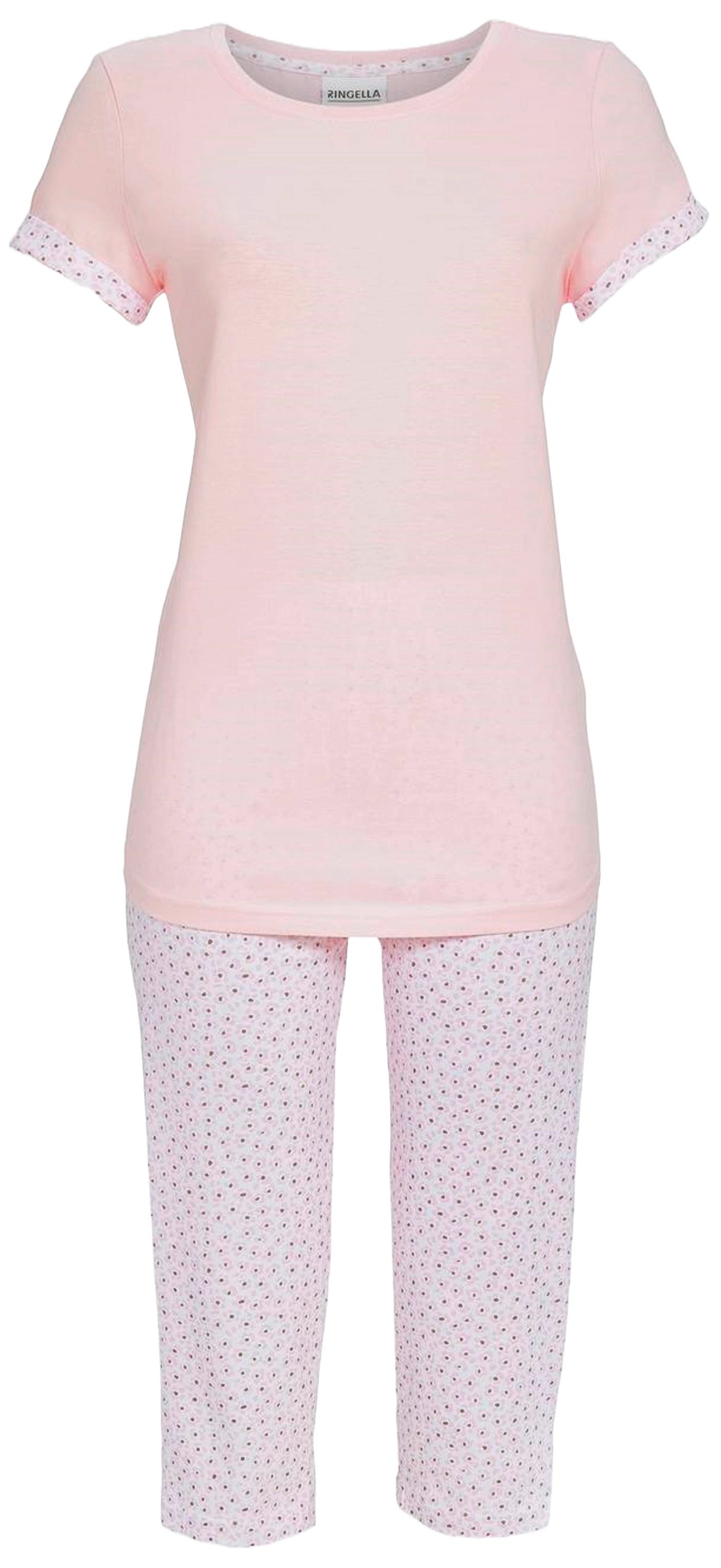 Ringella Capri-Pyjama Damen Schlafanzug Caprihose (2 tlg) Baumwolle günstig online kaufen