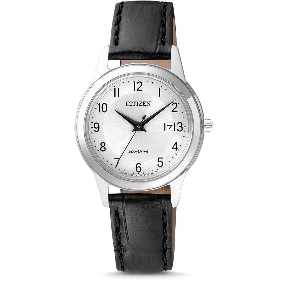 Citizen Quarzuhr Citizen Damen Analog Quarz Uhr mit Leder Armband FE1081-08A FE1081-08A, Hochwertiges Produkt mit zeitlosem Design, sorgfältiger Verarbeitung