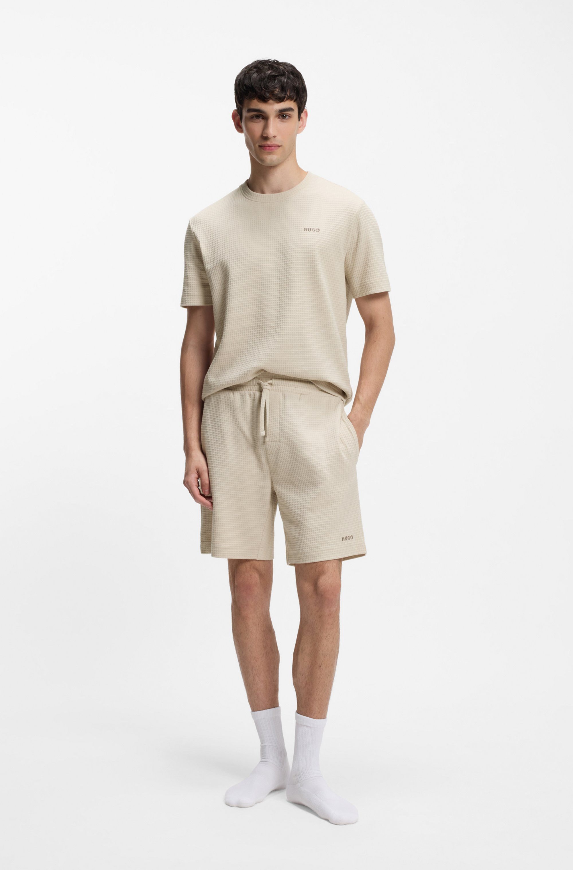 HUGO Pyjamashorts Austin Short mit Tunnelzug