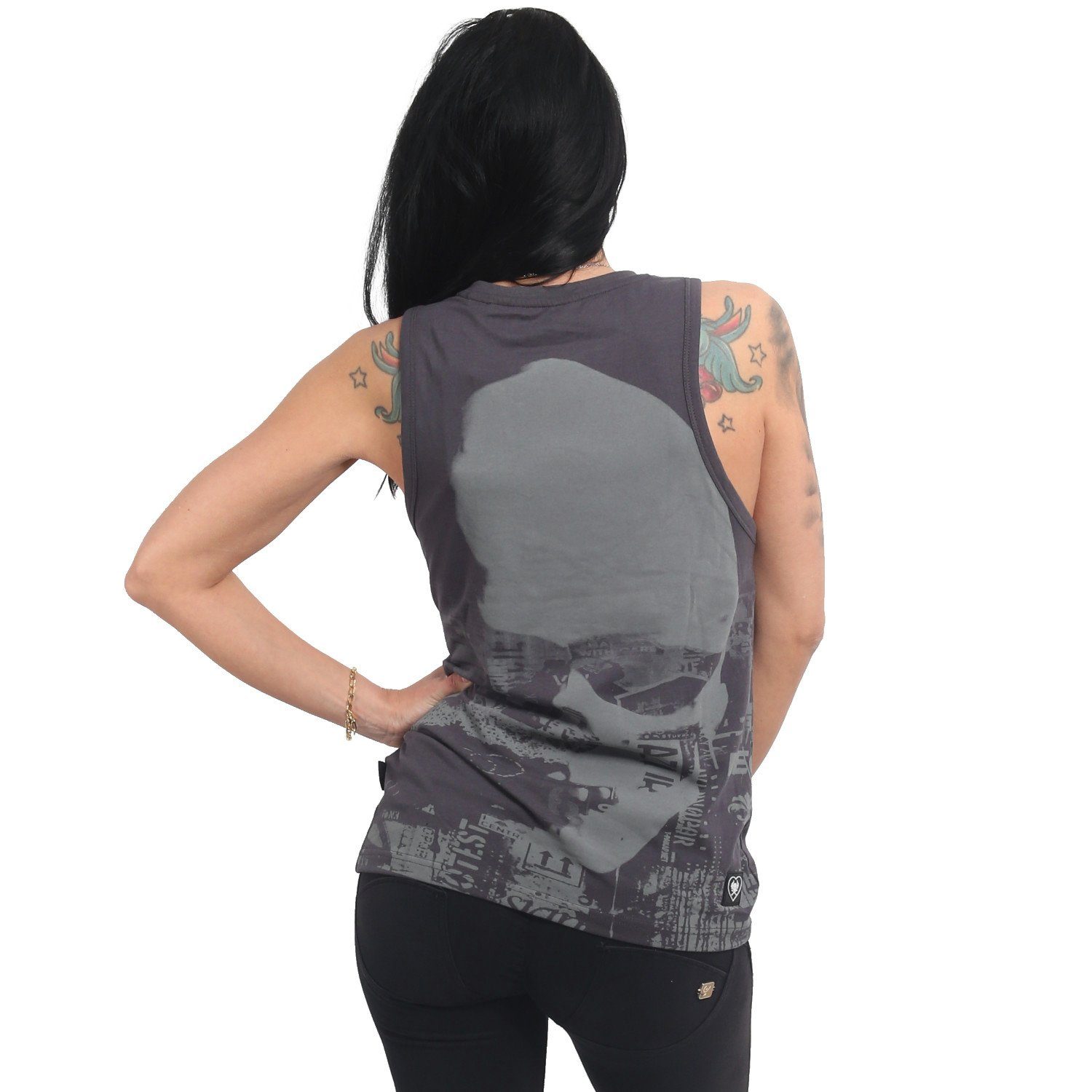 YAKUZA Rundhalsshirt Newsskull günstig online kaufen