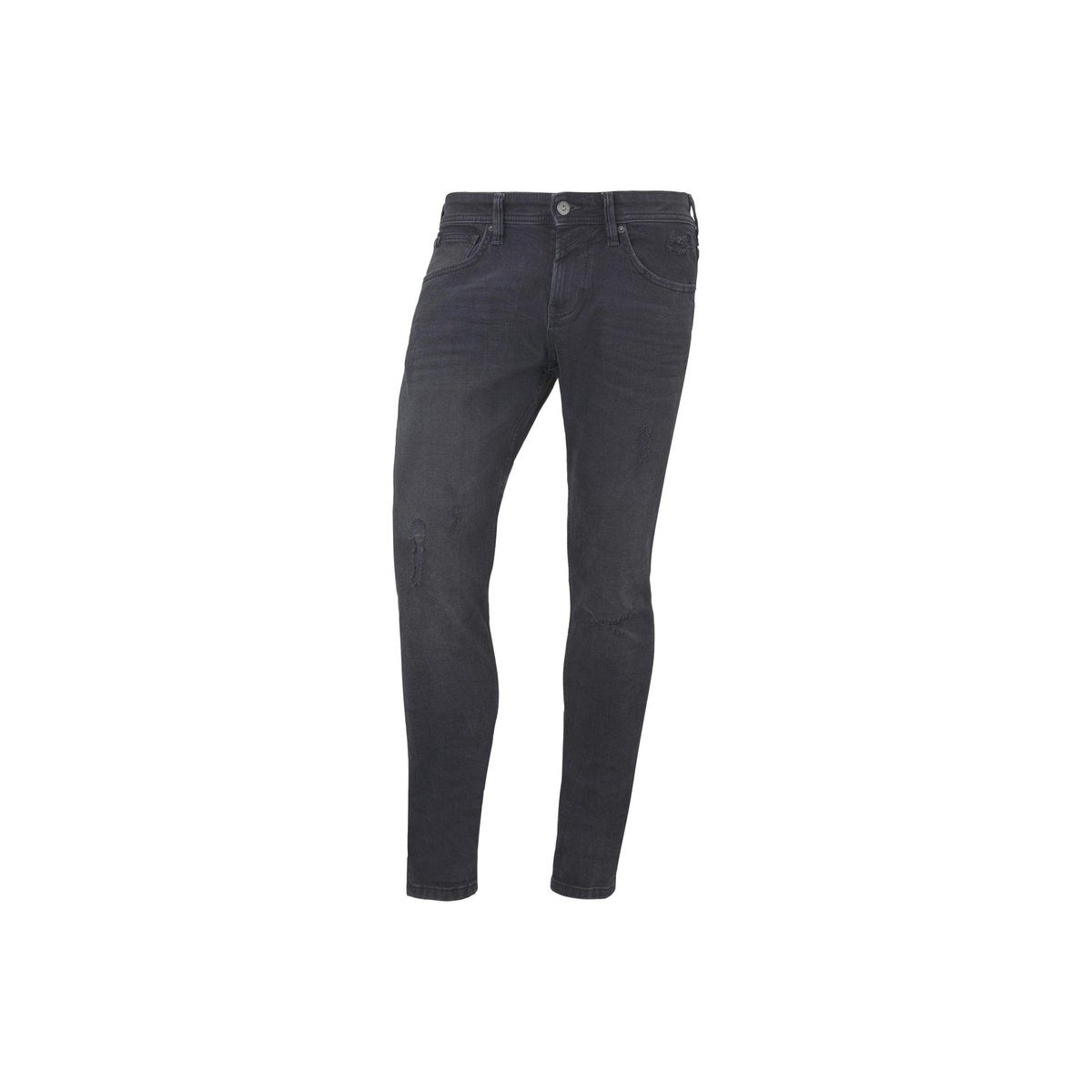 TOM TAILOR Straight-Jeans schwarz regular (1-tlg)