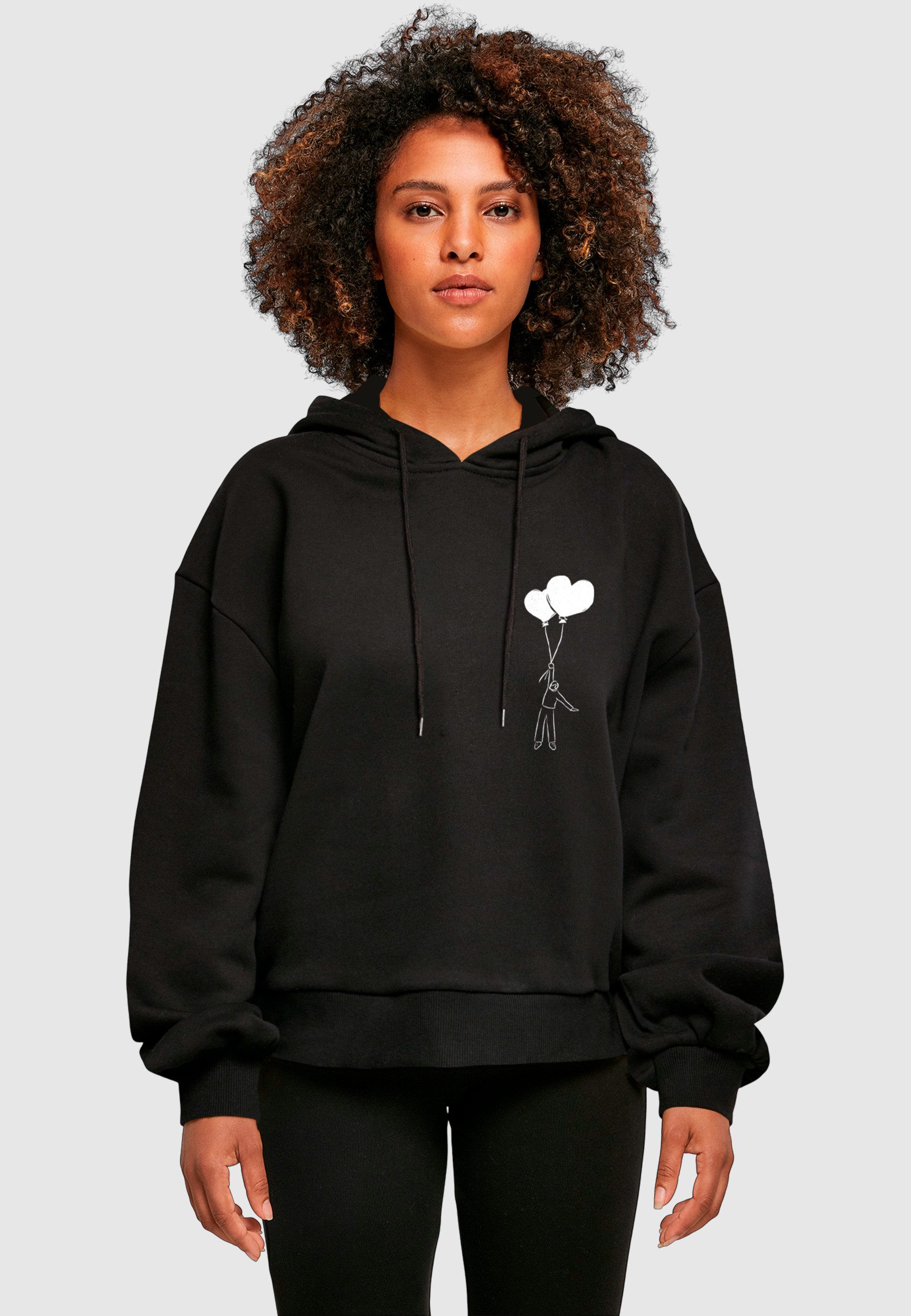 Merchcode Kapuzenpullover Merchcode Ladies Love In The Air Organic Oversized Hoody (1-tlg)
