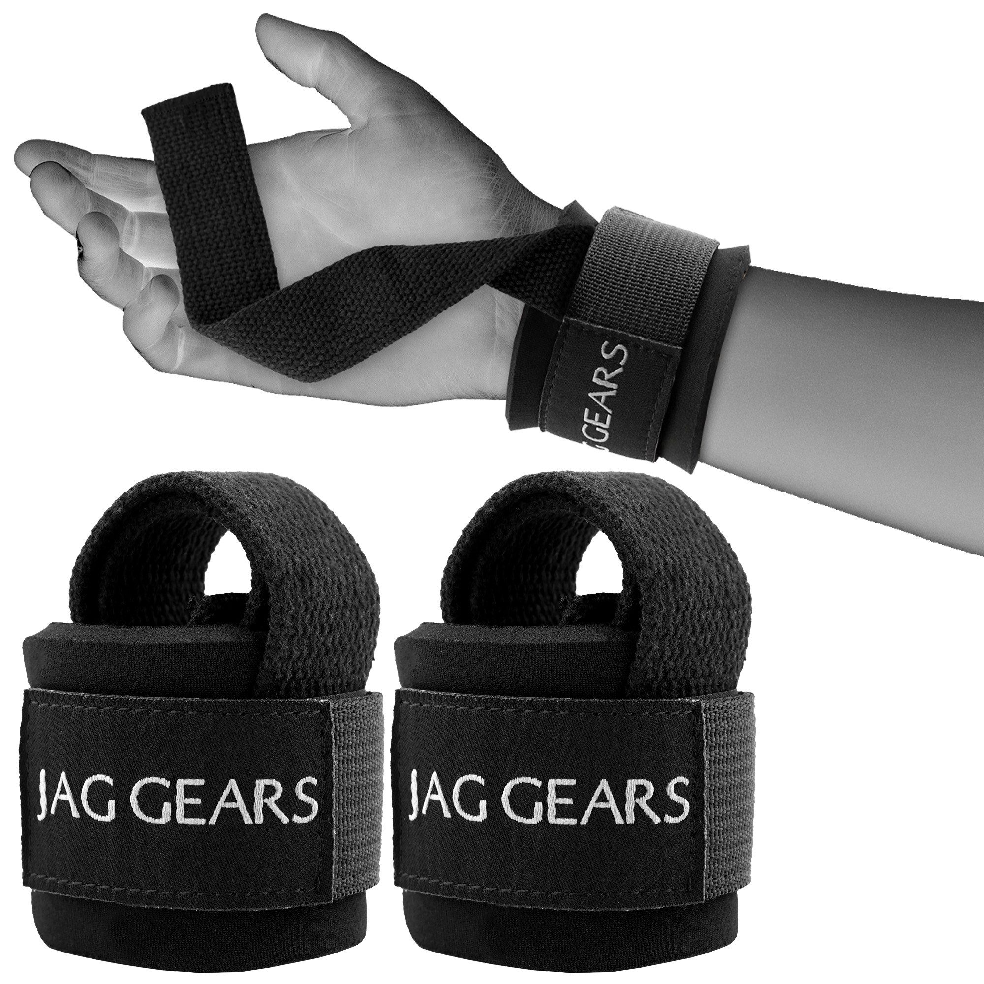 JAG GEARS Handgelenkschutz Strength training strap powerlifting strap hooks for men and women (pair, Lieferung mit 1 Paar), Krafttraining Powerlifting Gewichtheben Kreuzheben Fitnesstraining
