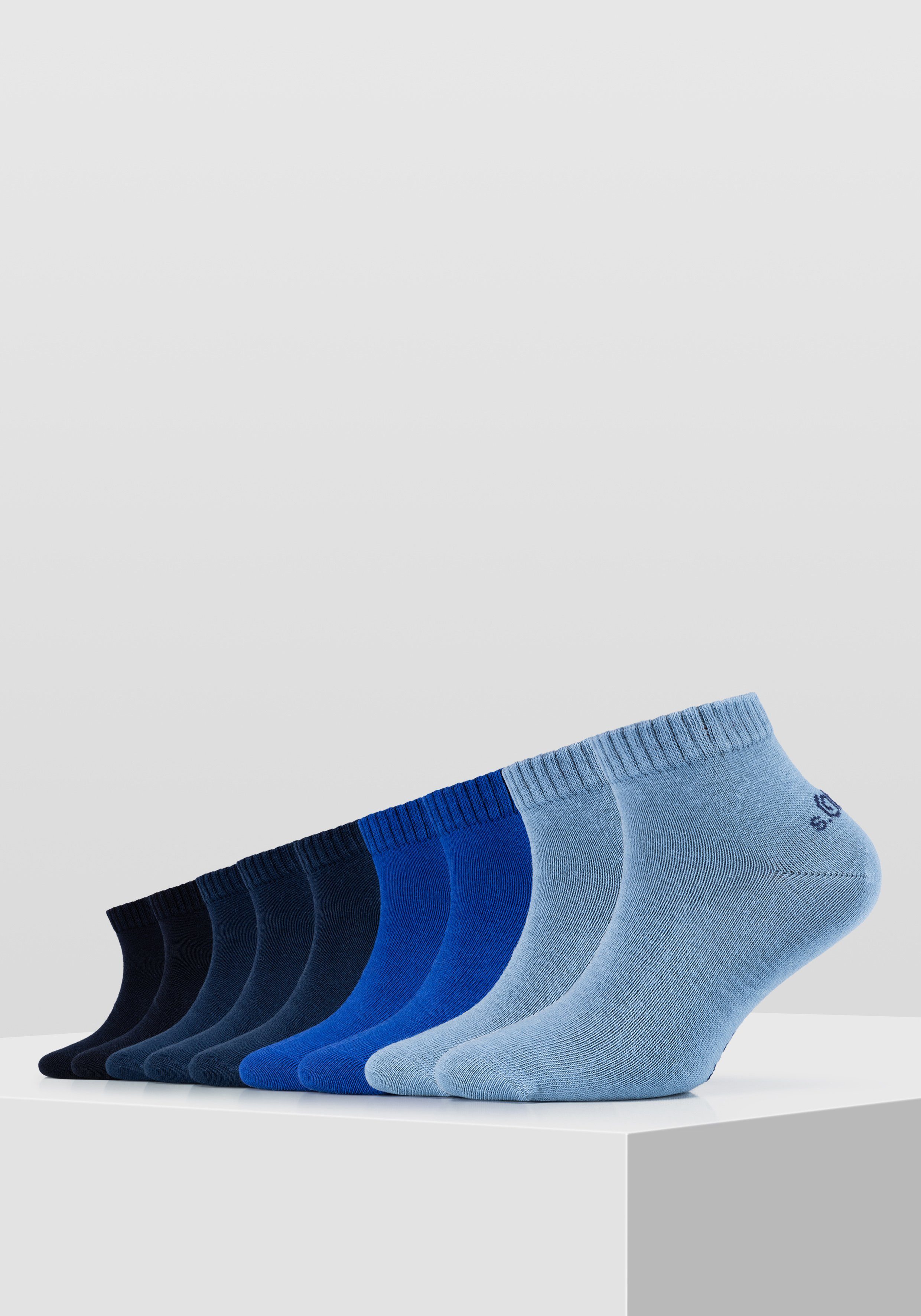 s.Oliver (9-Paar) 9er Pack blau, mehrfarbig Socken