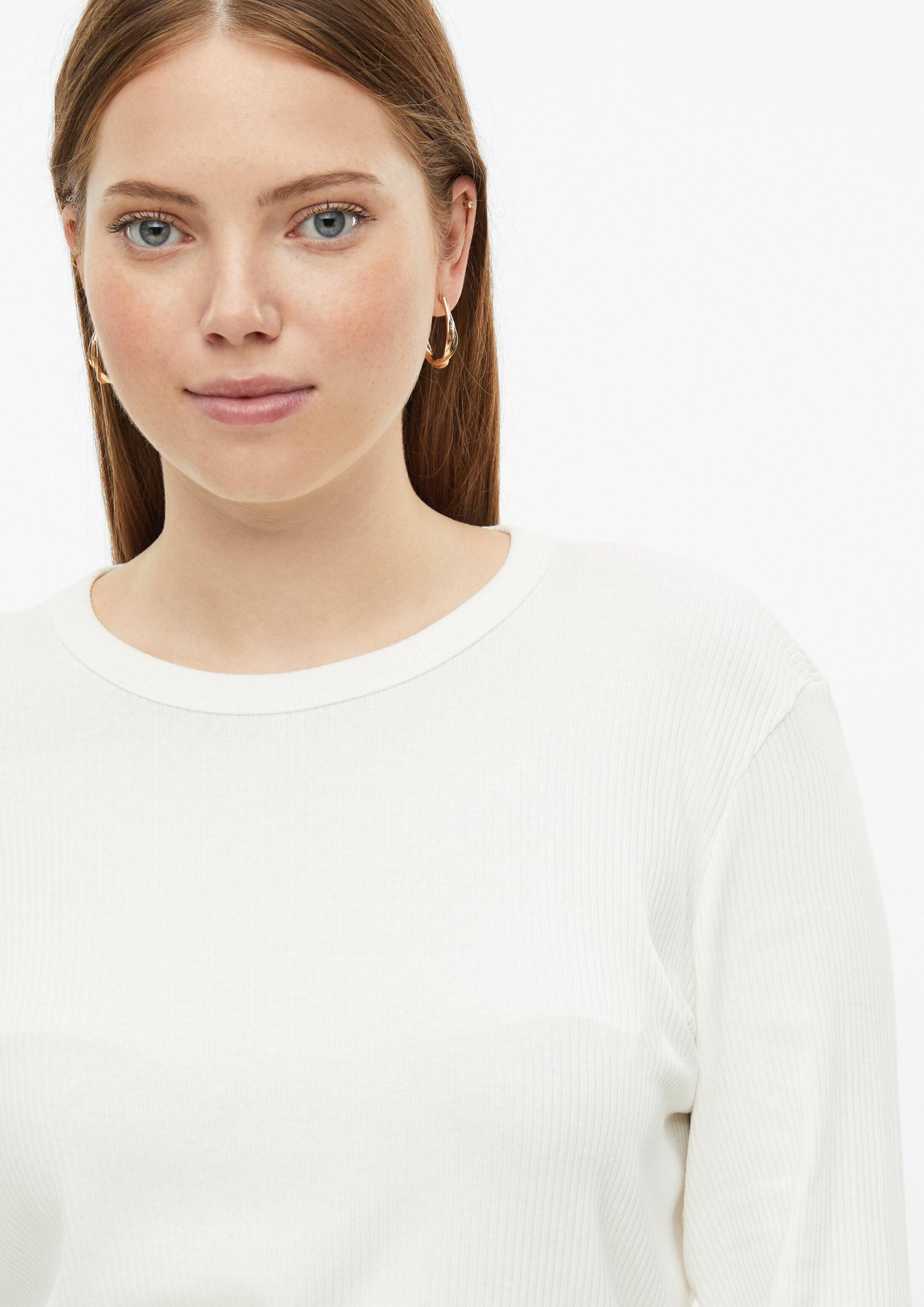 QS Langarmshirt T-Shirt Geripptes Longsleeve – Bild 4 von 5