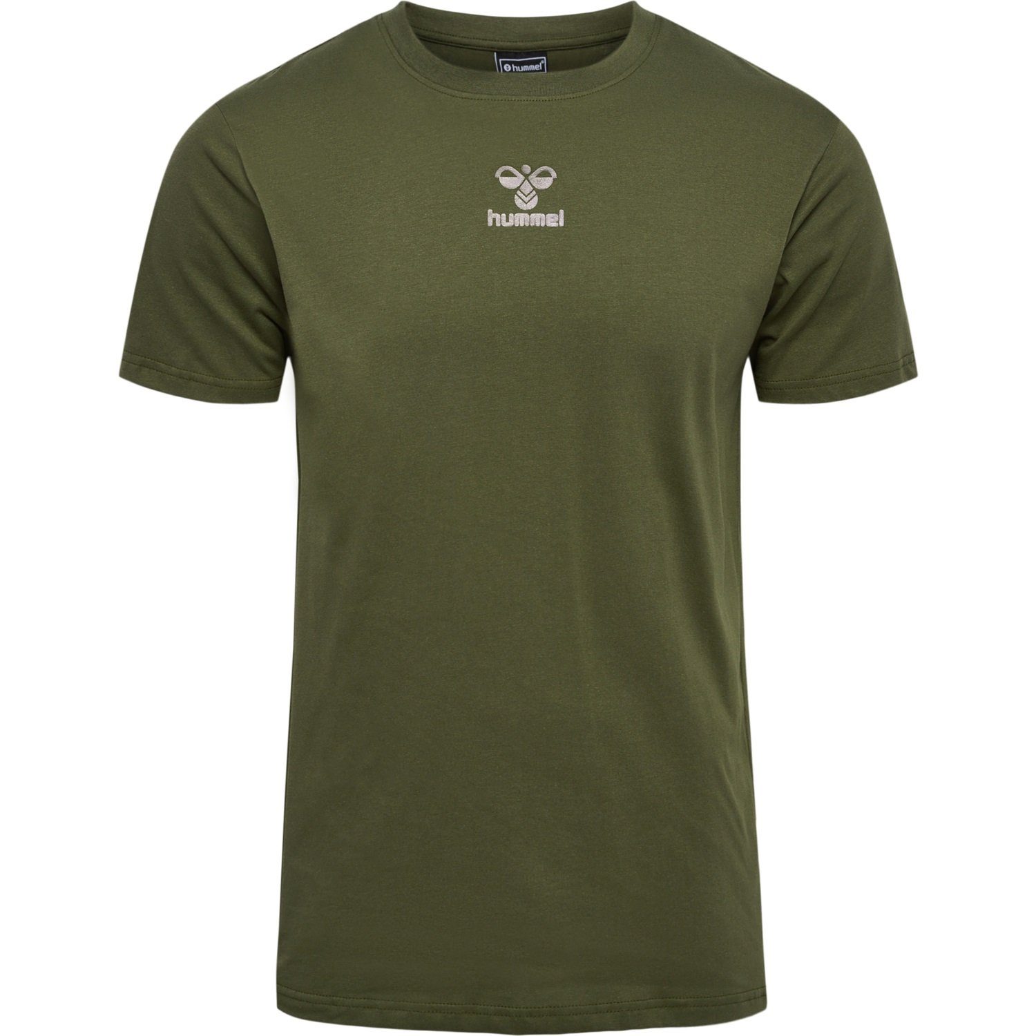T-Shirt Funktionsshirt hummel Jersey T-Shirt Sport Olive Kurzarm in 5788