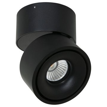 click-licht LED Deckenstrahler LED Spot Fez Black in Schwarz 8W 600lm, keine Angabe, Leuchtmittel enthalten: Ja, fest verbaut, LED, warmweiss, Deckenstrahler, Deckenspot, Aufbaustrahler
