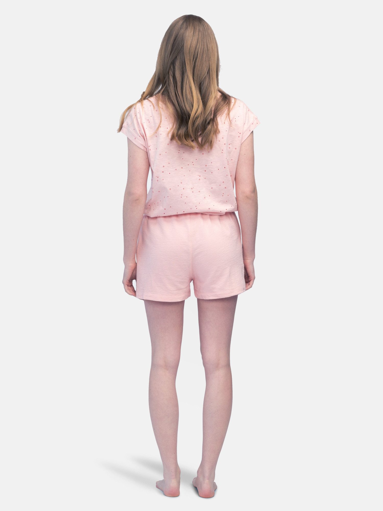 greenjama Pyjamashorts aus Jersey mit leicht strukturierter Oberfläche, Biobaumwolle