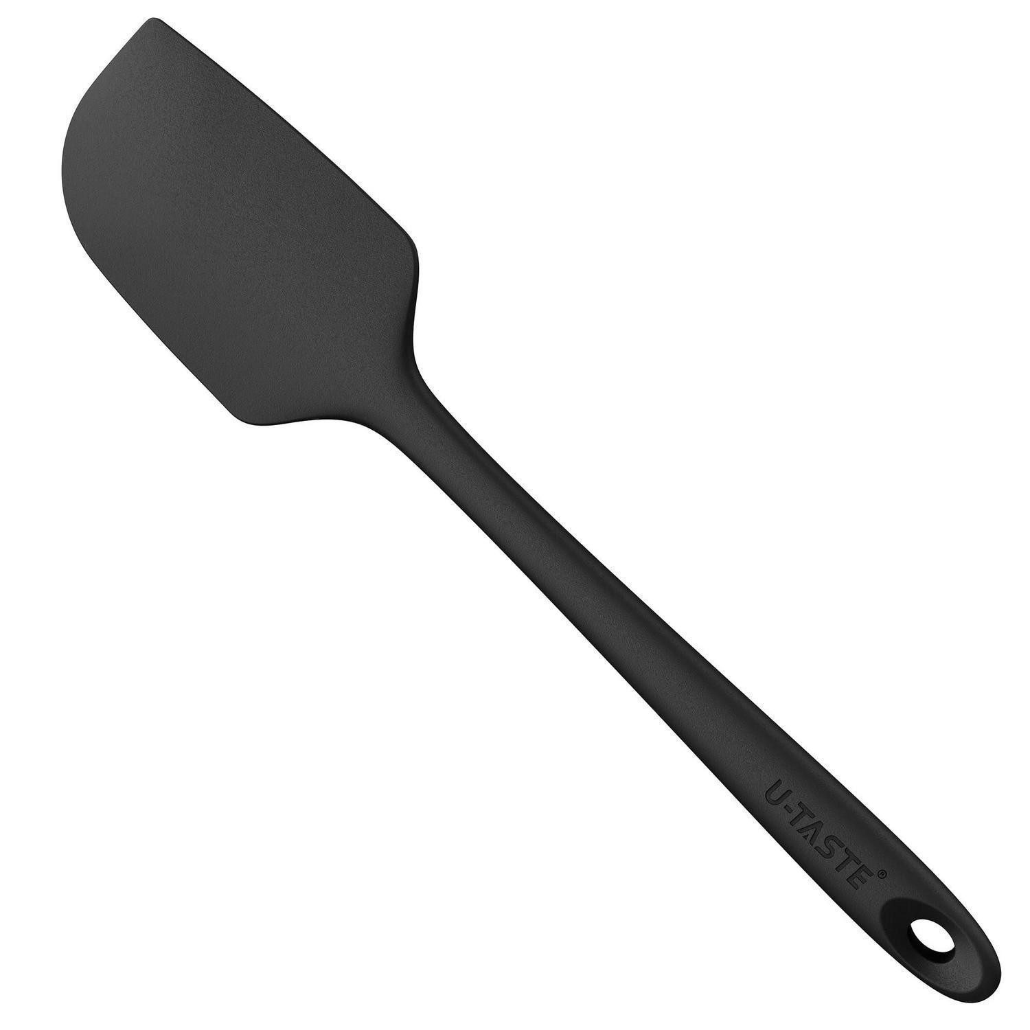 LuxusKollektion Küchenspachtel Silikon Spatel Schwarz 29cm