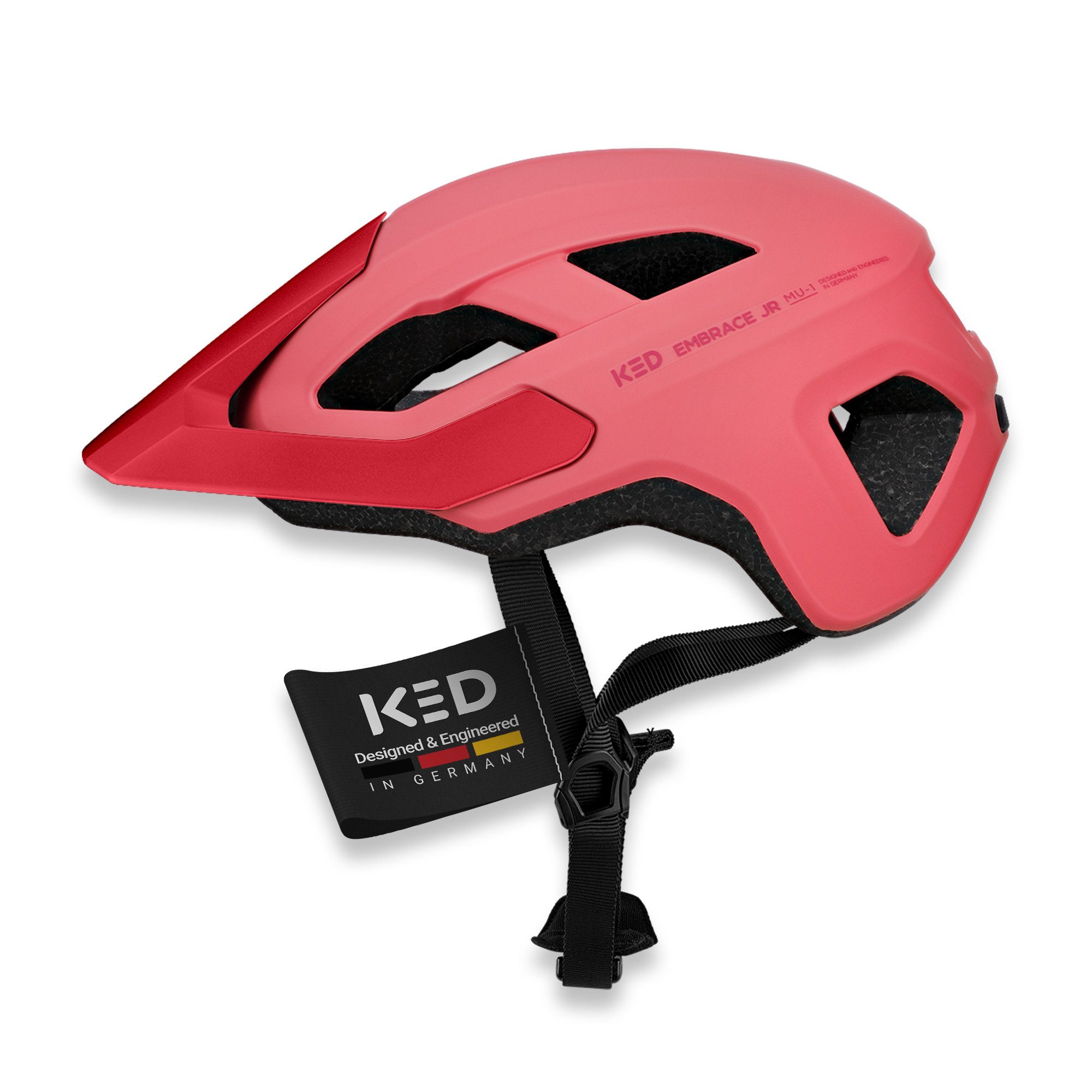 KED Fahrradhelm Embrace Jr Fahrradhelm – Jugendhelm, mit Integriertem Visier und In-Mold Technologie