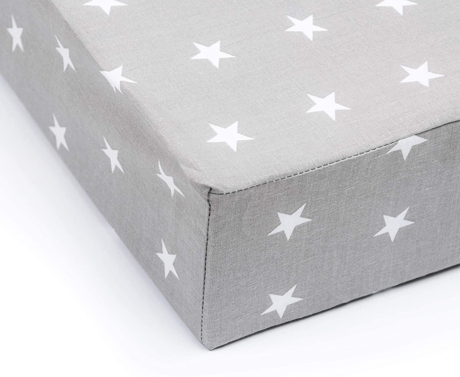 Amilian Spannbettlaken Spannbetttuch für Babybett Kinderbett Baby 100% Baumwolle 140x70 cm, Gummizug: an den Ecken, in vielen Mustern erhältlich