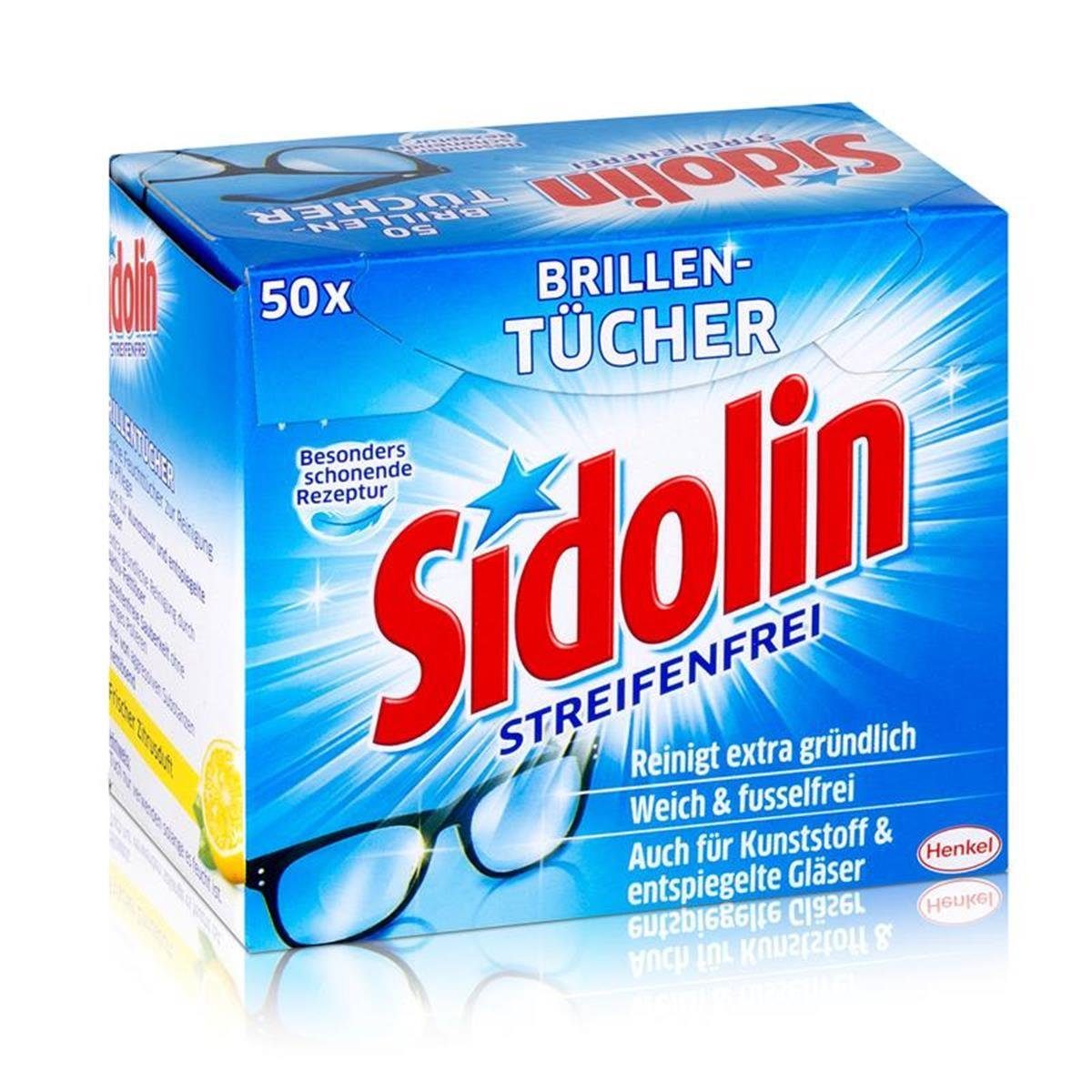 SIDOLIN Sidolin Brillen Putztücher 50 stk. Tücher Reinigungstücher