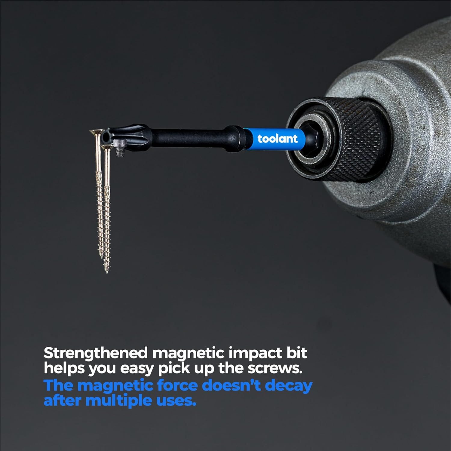 Toolant Bit-Schraubendreher Torx Bit-Set 25/27-tlg Extra-Hart, S2 Stahl, magnetisch, (Schrauberbit-Set, 27-teiliges Set), Torsionszone, CNC-gefräste Spitze, magnetisch