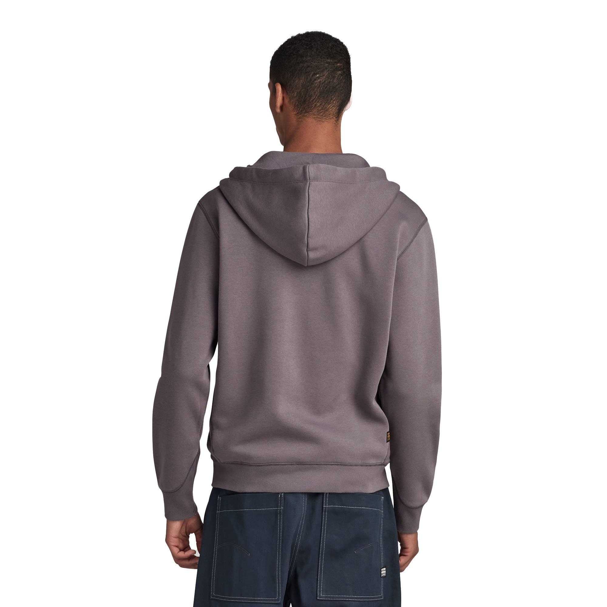 Premium RAW Grau (Rabbit) G-Star Herren Sweatshirt Loungewear Core, Sweat-Jacke -