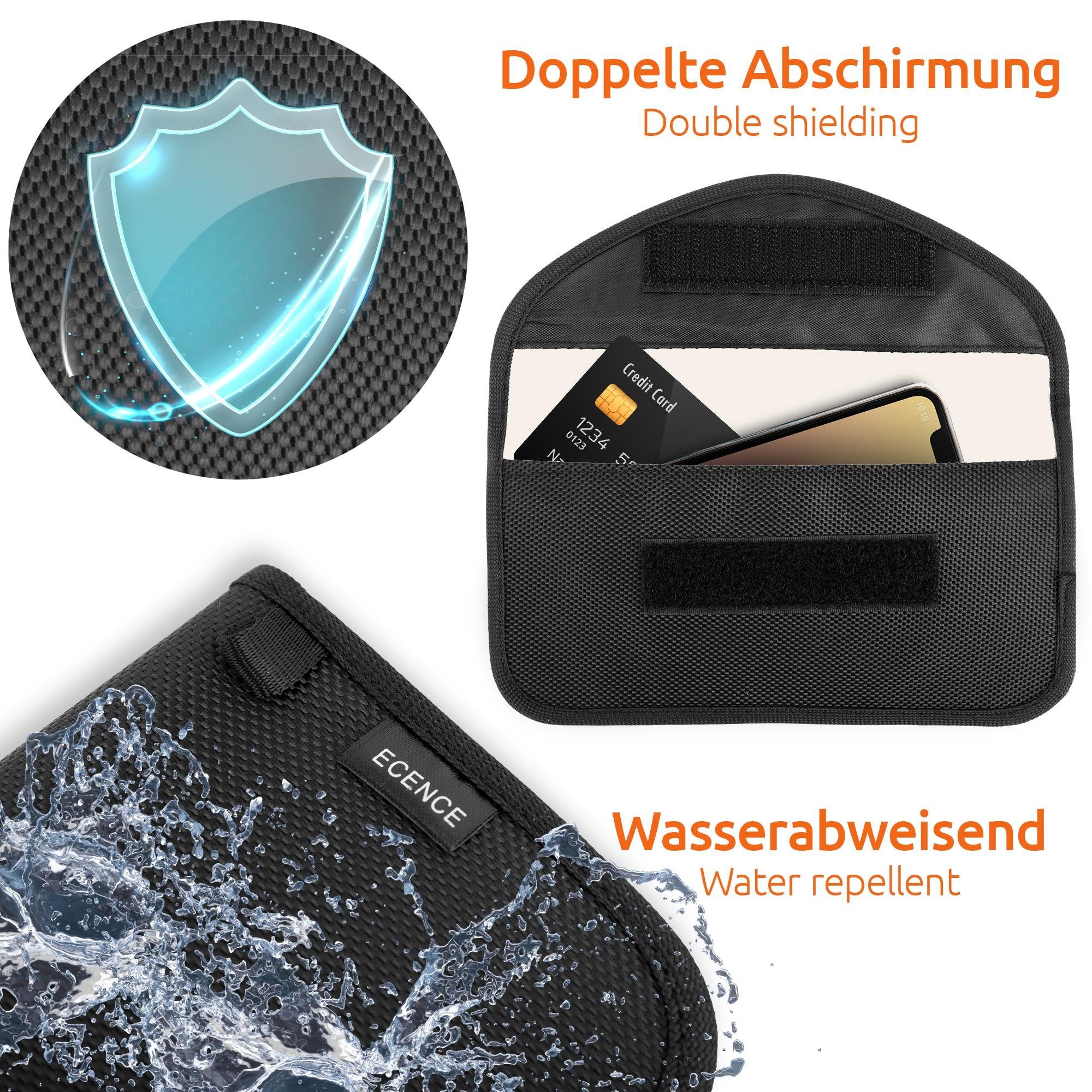 ECENCE Handytasche 1x RFID Strahlenschutz-Tasche (1-tlg) Smartphone Handy