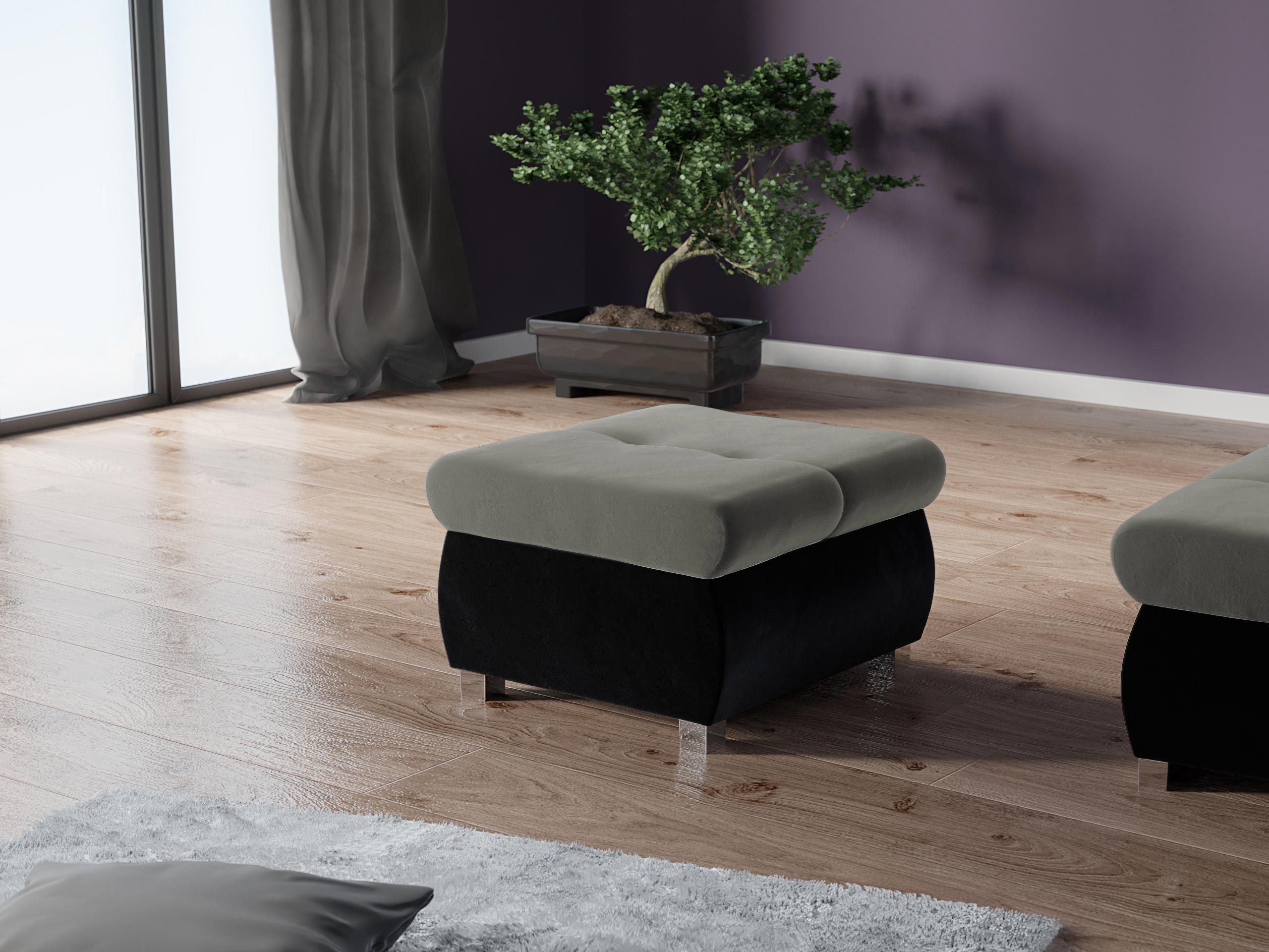 MIRJAN24 Polsterhocker Orkan Klein, Holzkonstruktion, 60x60x39 günstig online kaufen